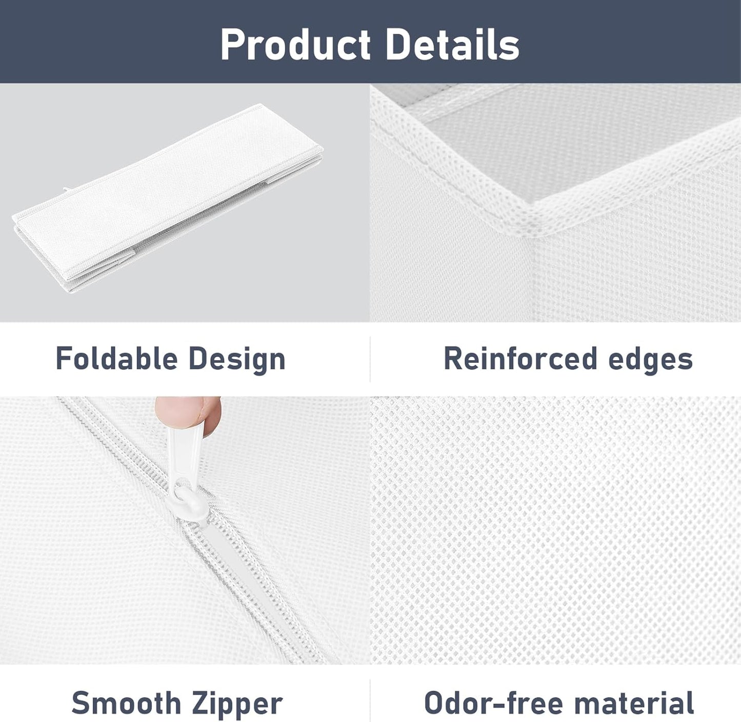 DIMJ Drawer Organizer Clothes Storage - 24 Pack Baby Dresser Organizer for Nursery, Small Fabric Closet Drawer Organizer Bins for Underwears Socks, Foldable Storage Dividers Organization for Bedroom