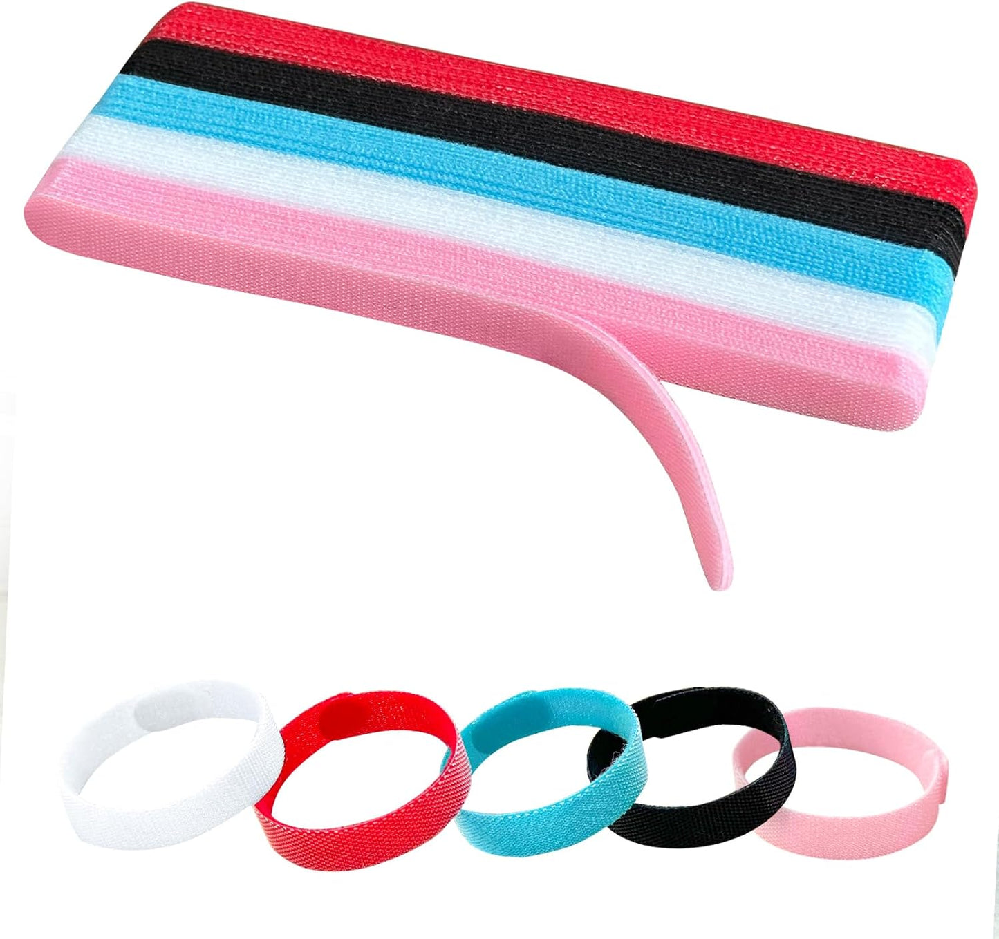 50PCS 6 Inch Reusable Cable Ties,Adjustable Cable Management,Cord Organizer,Cable Organizer,Multi-Purpose Wire Ties(Multi-color)