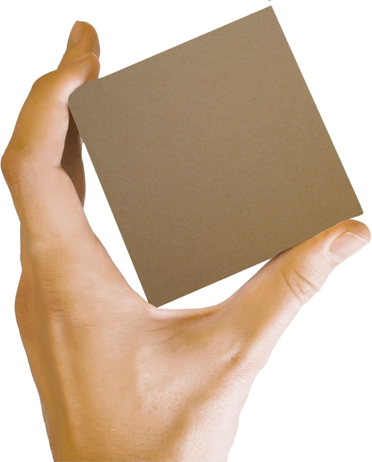 50 Sheets Chipboard 46pt (Point) 4 X 6 Inches Medium Weight Photo|Card Size .046 Caliper Thick Cardboard Craft and Packing Brown Kraft Paper Board