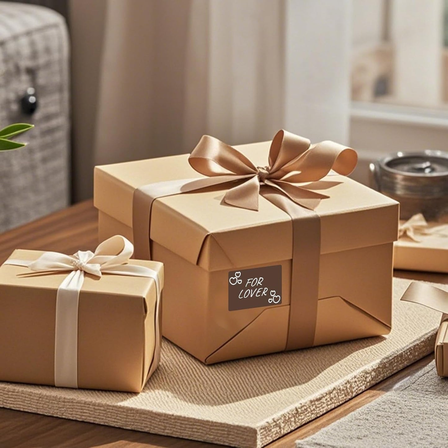 Colored Labels Stickers 3×2 Inch Rectangle Vinyl Brown Sticker Removable Assorted Color Coding Name Tag for File Folder Classroom Office Inventory Marking 40 PCS