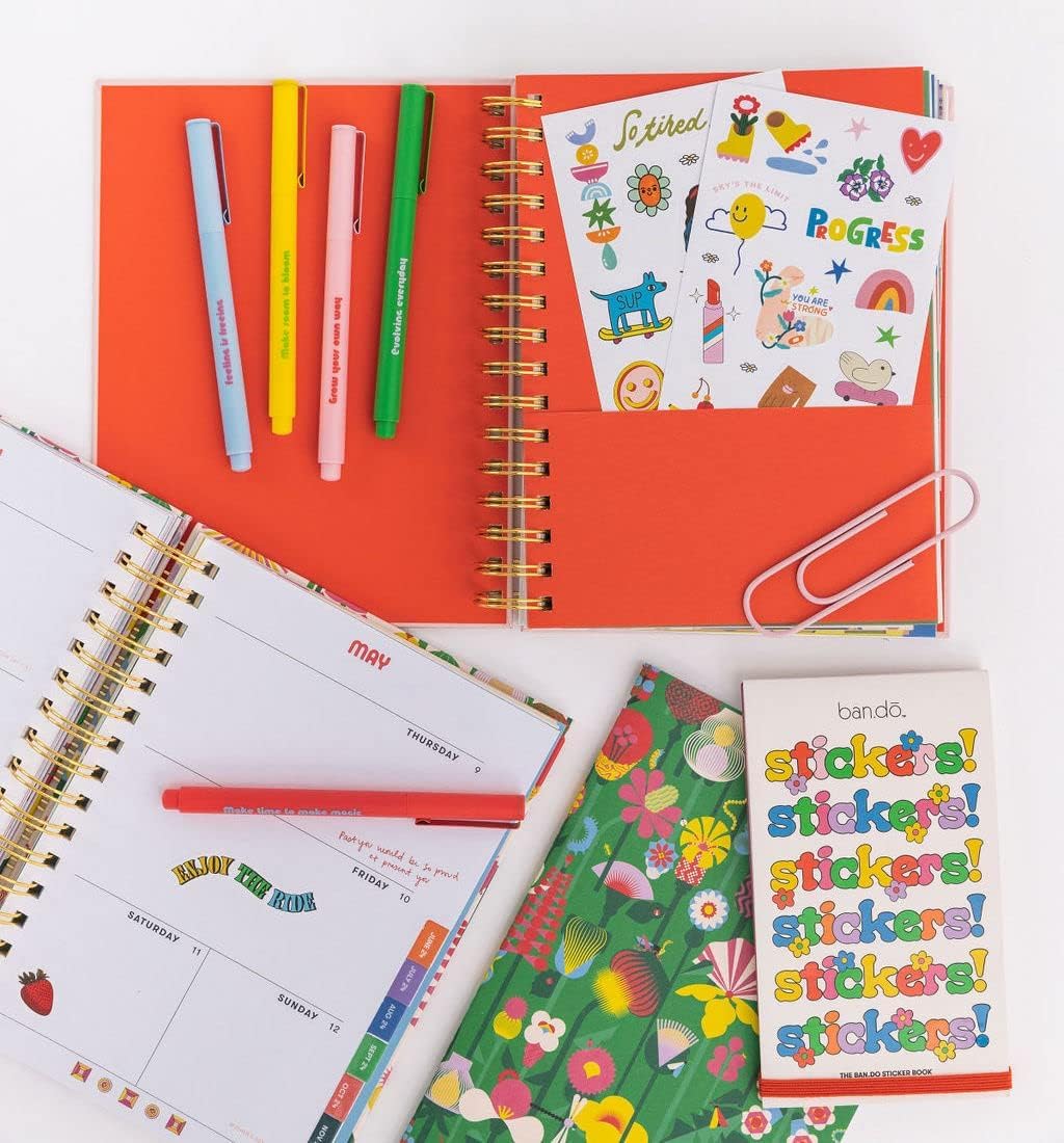 ban.do Sticker Book with Over 700 Assorted Stickers and 35 Sheets with Fun/Colorful/Aesthetic Pack for Scrapbooking Planners or Journals, Issue 9