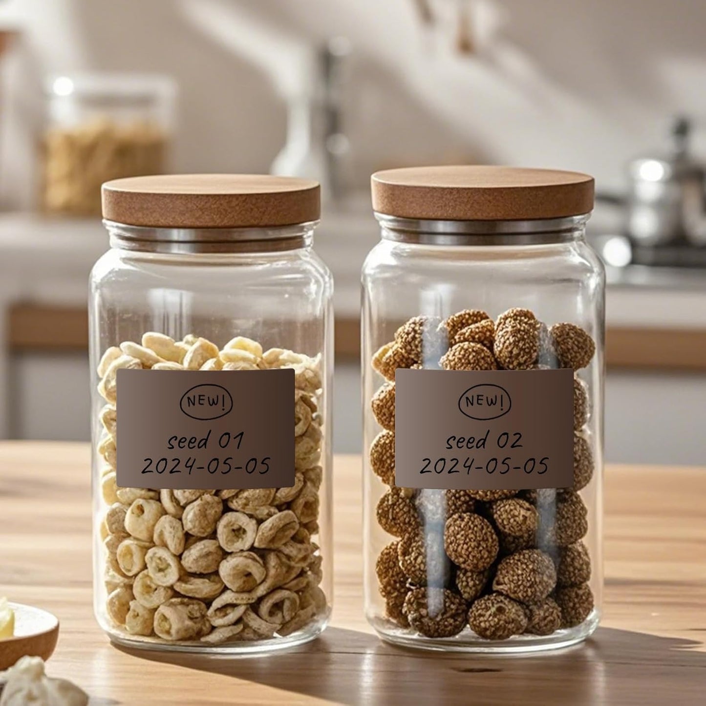 Colored Labels Stickers 3×2 Inch Rectangle Vinyl Brown Sticker Removable Assorted Color Coding Name Tag for File Folder Classroom Office Inventory Marking 40 PCS