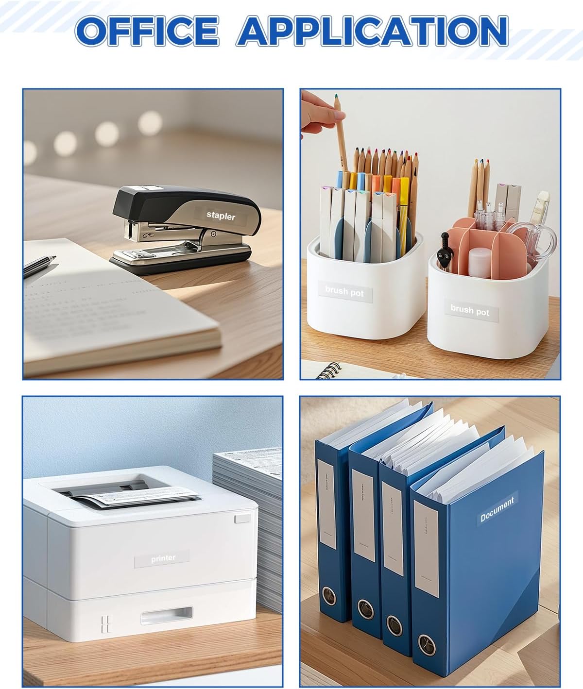 Tze135 12mm 0.47" White on Clear Tape Compatible for Brother Clear Label Tape 12mm Tze-135 Tz-135 P Touch Tz Tze 12mm 1/2" for PTD210 PT-D220 PTD400 PTD600 PT-D610BT Label Maker, 4-Pack