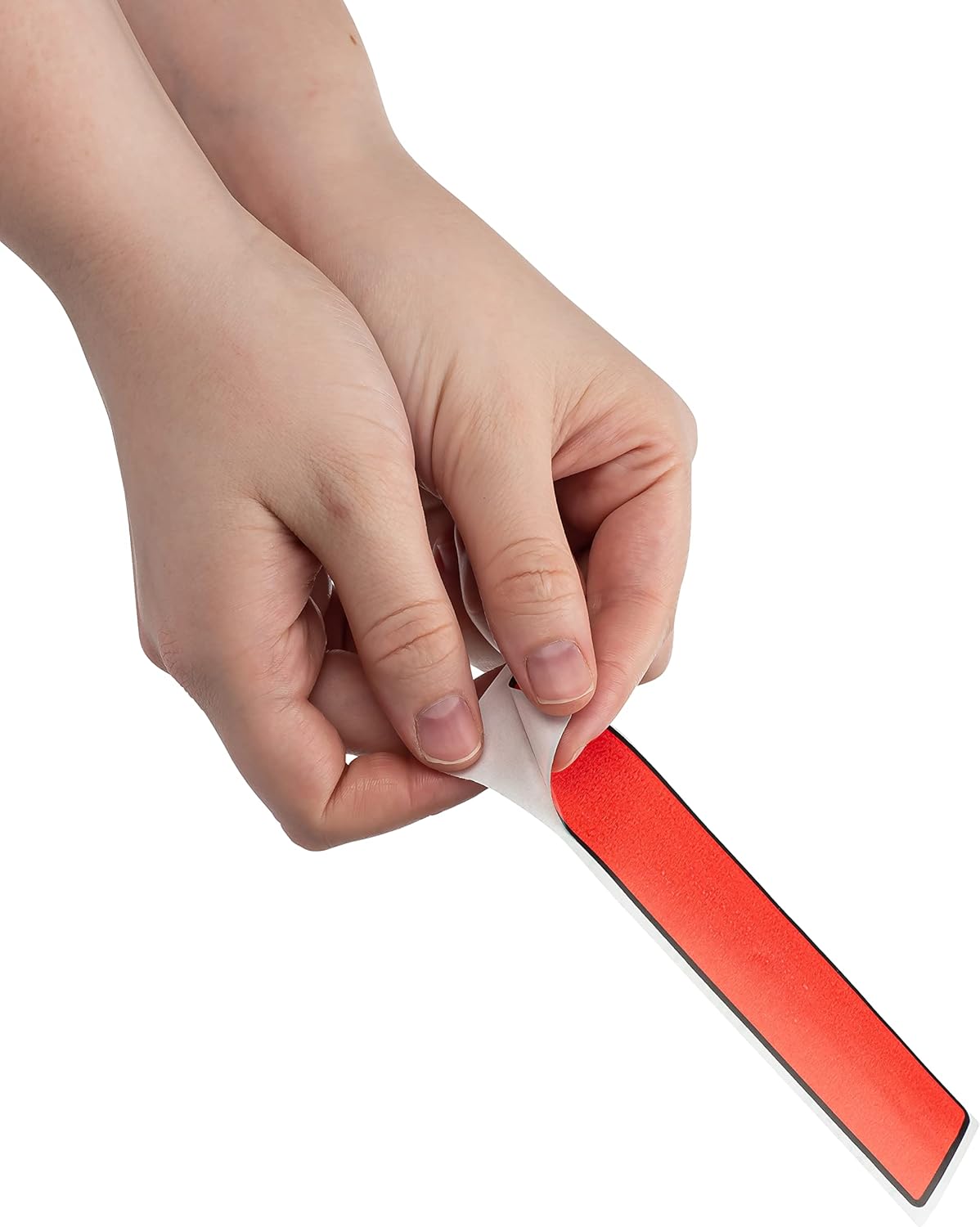 Carstens Adhesive Sticker Labels, 5 3/8” x 1 3/8”, Binder Labels for 1.5” – 4” Ring Binder Spines, Red, Roll of 200