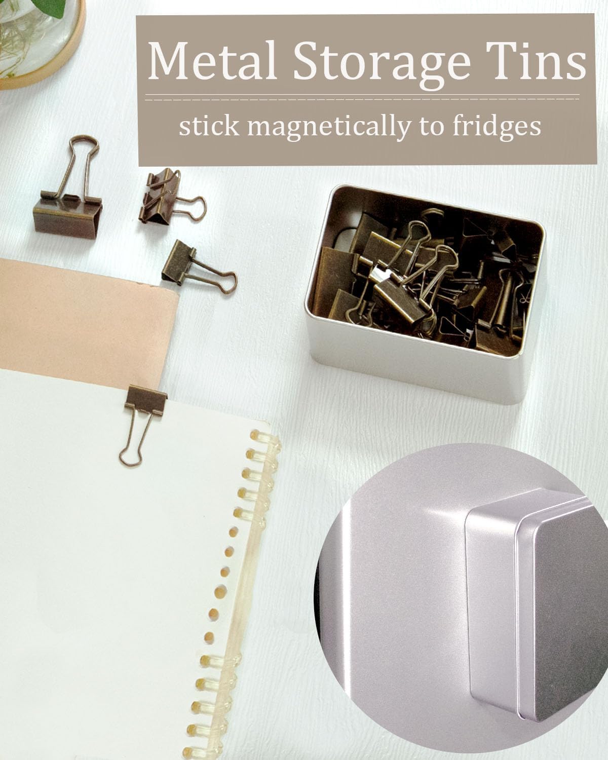 Assorted Binder Clips 0.75/1/1.25in 25-Pack - Bronze Tone Clips for Office & Home