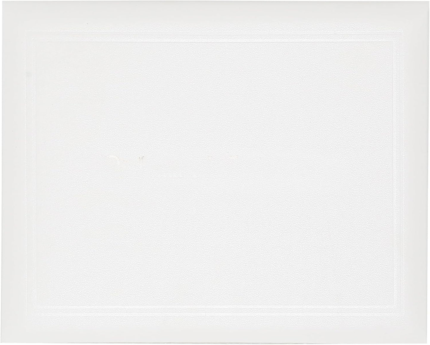 GraduationMall 8.5"x11" Smooth Padded Diploma Cover Certificate Holder White,12-Packs