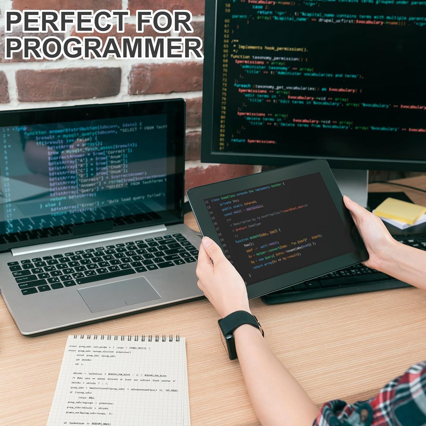 6 Pack Graph Paper Spiral Notepad A5 Top Wirebound Notepad Grid Notebook Steno Pads Memo Notebook Grid Paper 140 Pages for Writing Sketching Drawing Office Supplies (Black)