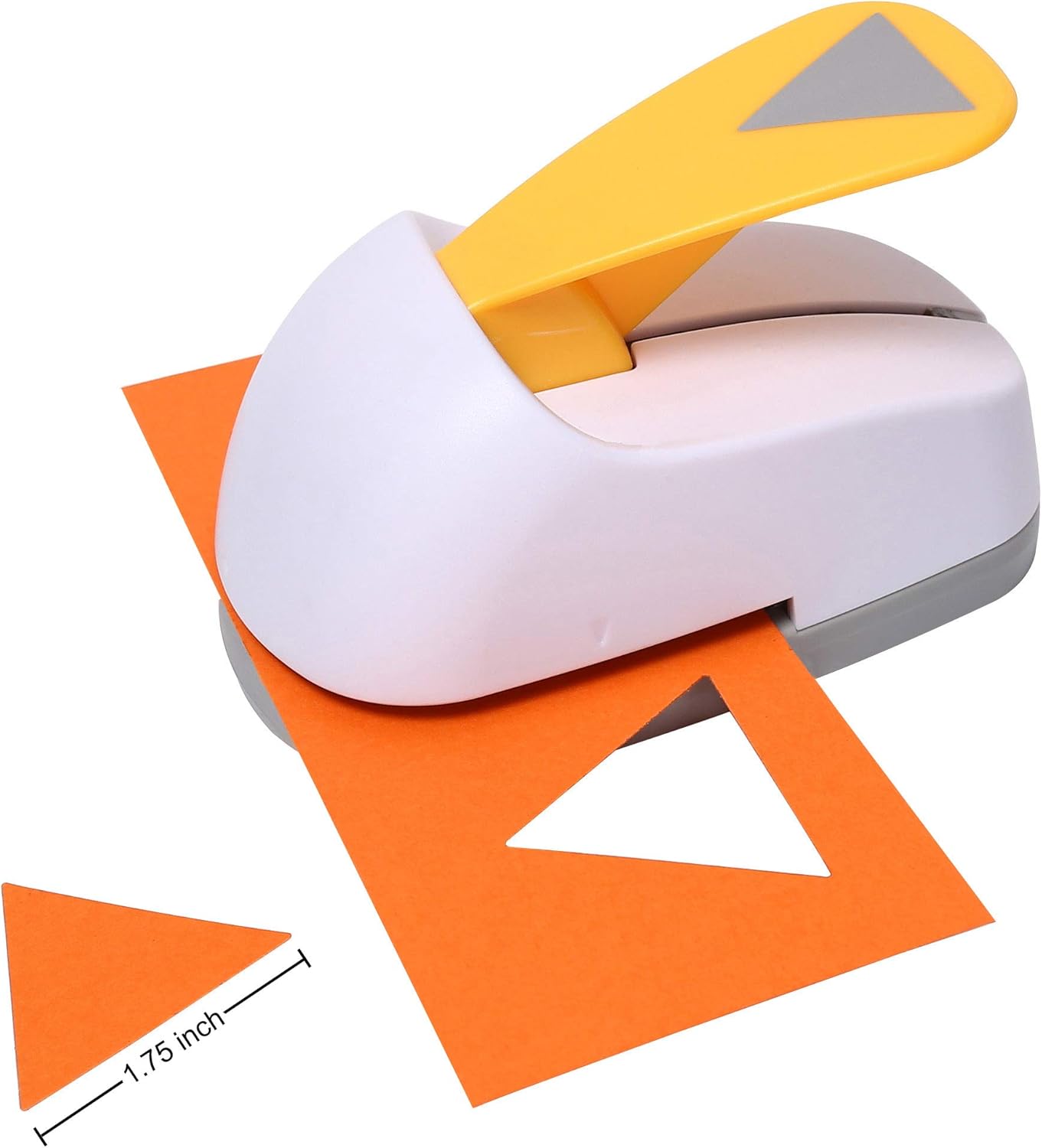 Craft Lever Punch Side Length 1.75inch Equilateral Triangle Punch Professional Tool for Paper Crafting DIY Projects，Gifts，Stationery，Education，Greeting Cards Arts Fun Projects