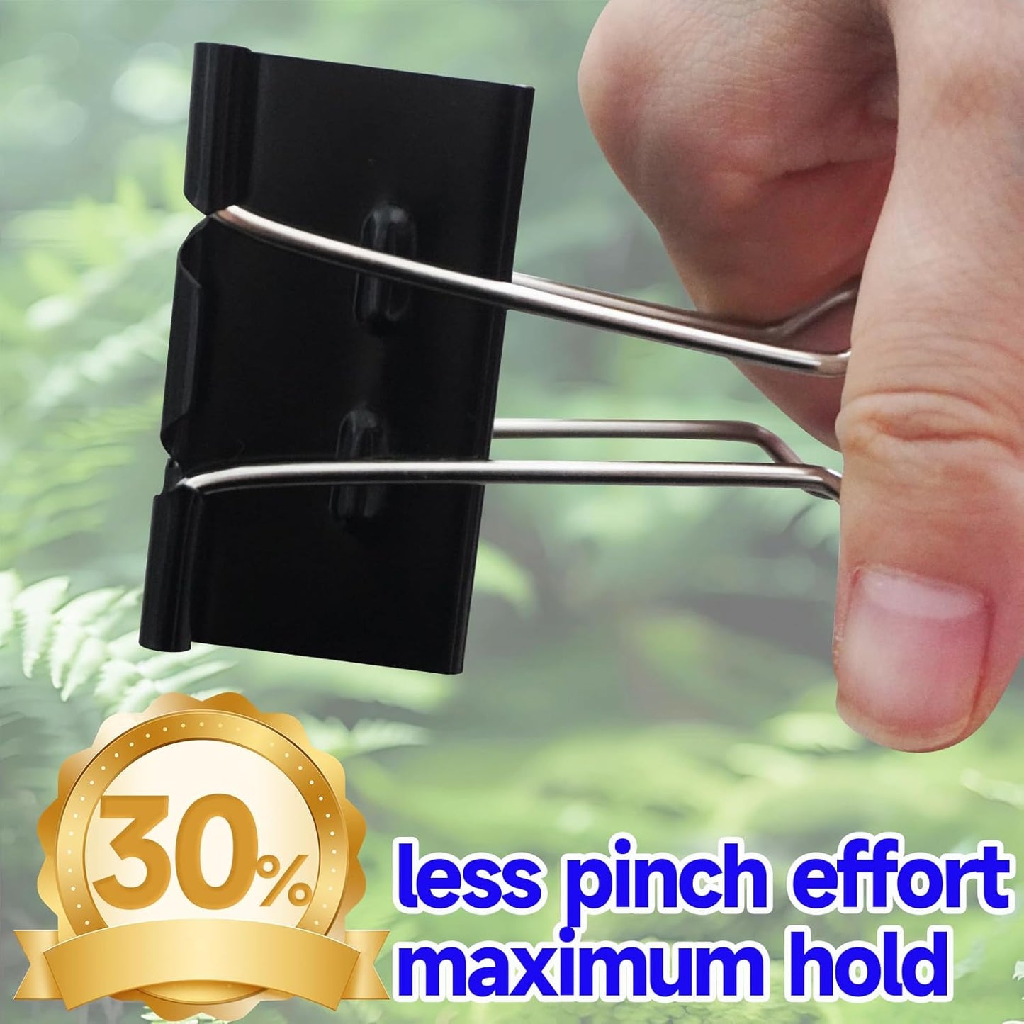 2 Inch Binder Clips(12 Pack), Extra Large Binder Clips Heavy Duty Paper Clamps for Office and Home Supplies, Black