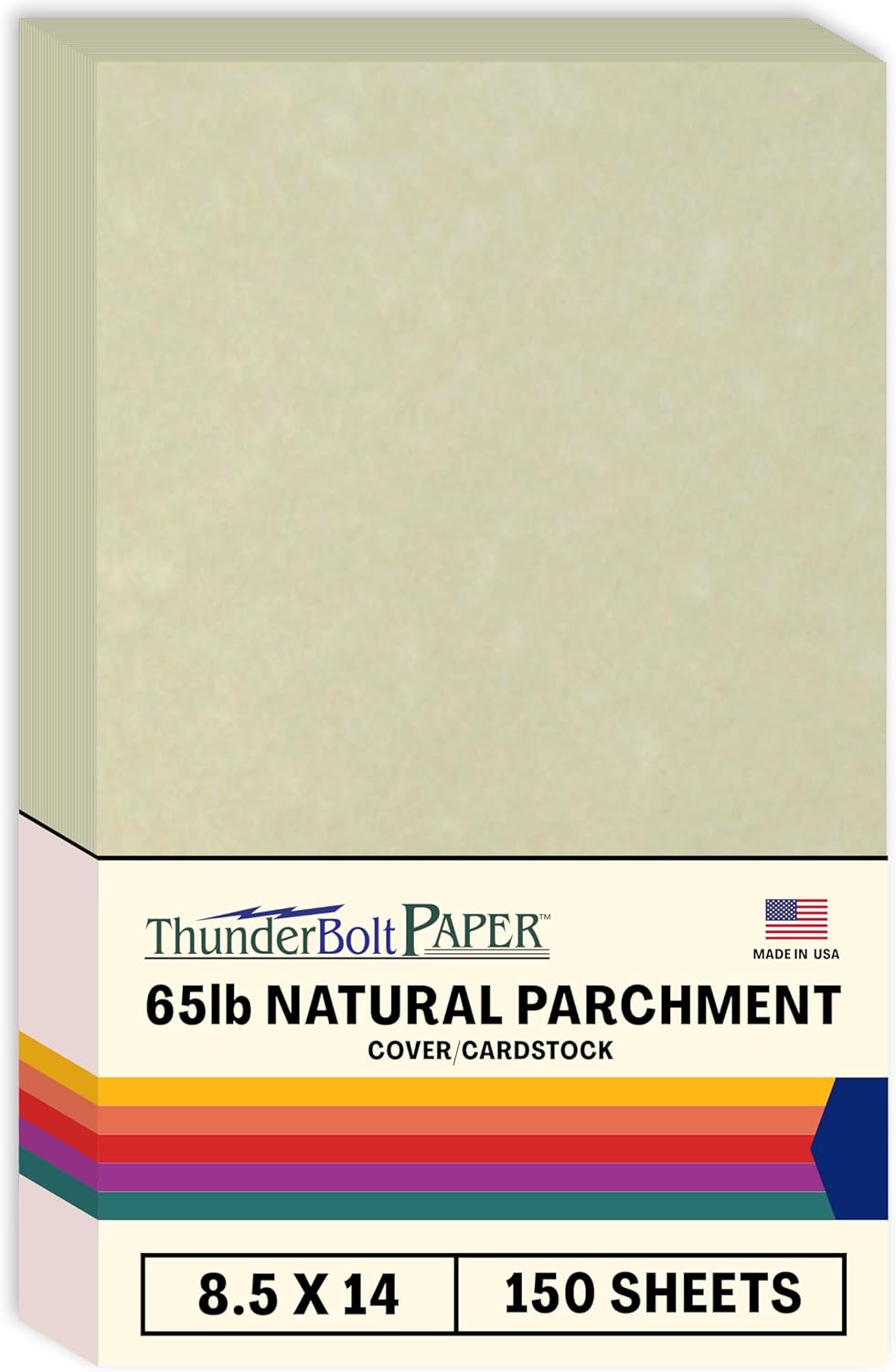 150 Natural Parchment 65lb Cover Paper Sheets 8.5X14 Inches Cardstock Weight Colored Sheets 8.5" X 14" (8.5X14 Inches) Legal|Menu Size - Printable Old Parchment Semblance