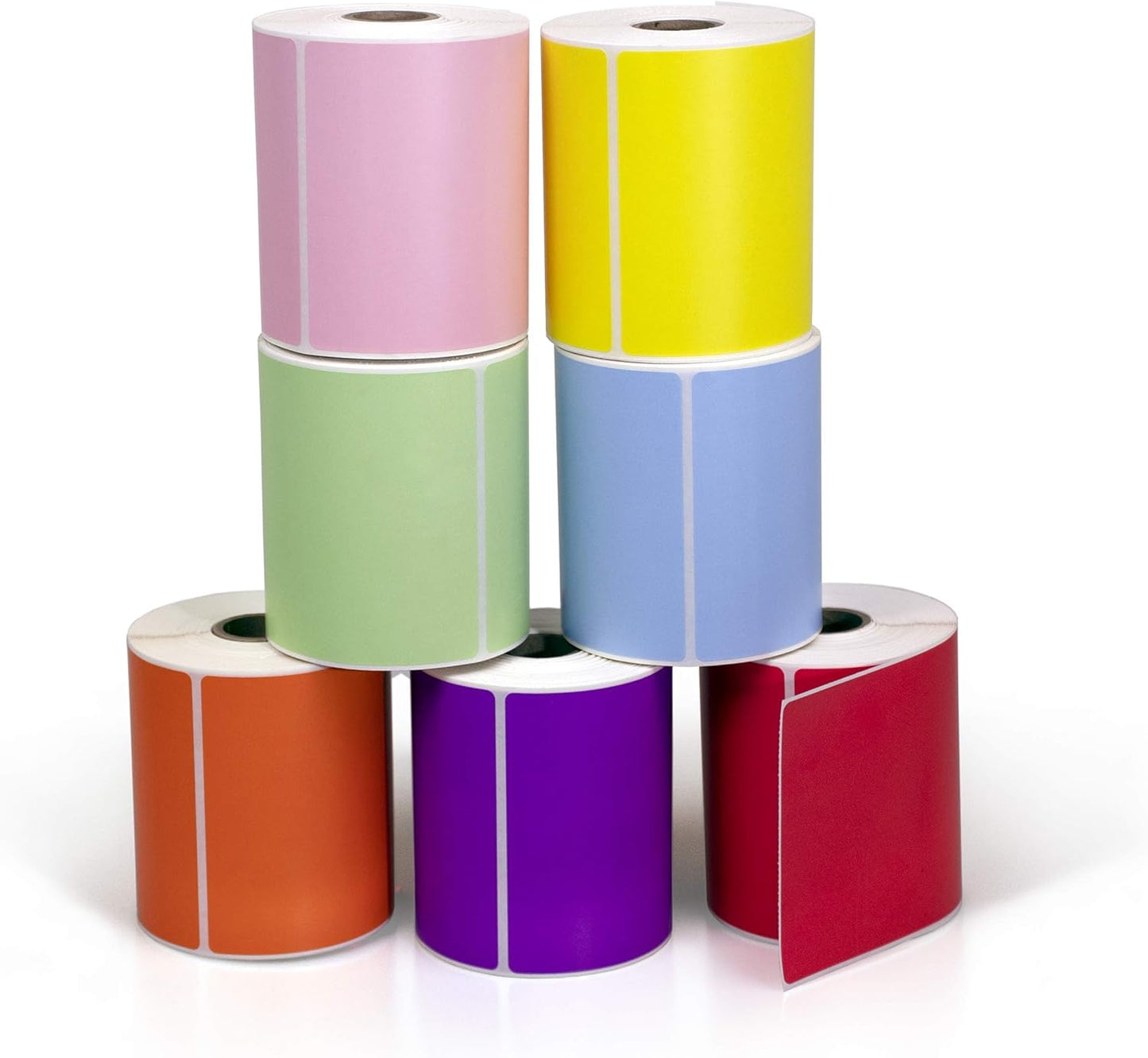 4" X 6" Direct Thermal Perforated Stickers Labels for Shipping Labels, Inventory, and Color Coding - Compatible with Zebra, Rollo, Godex and More (Teal, 1 Rolls)