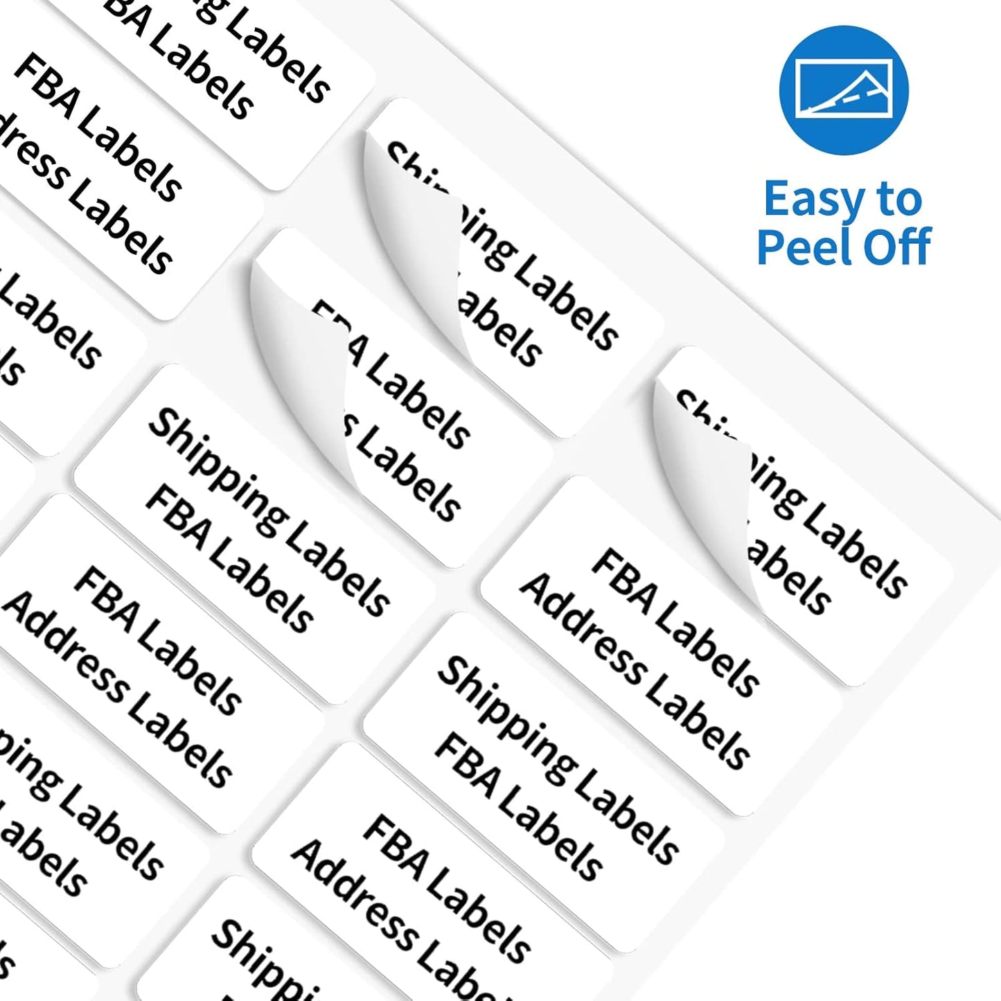 BESTEASY 30-up 100 Sheets 1" X 2-5/8" Address Shipping Labels for Laser and Inkjet Printers, FBA Product Labels (3000 Labels)