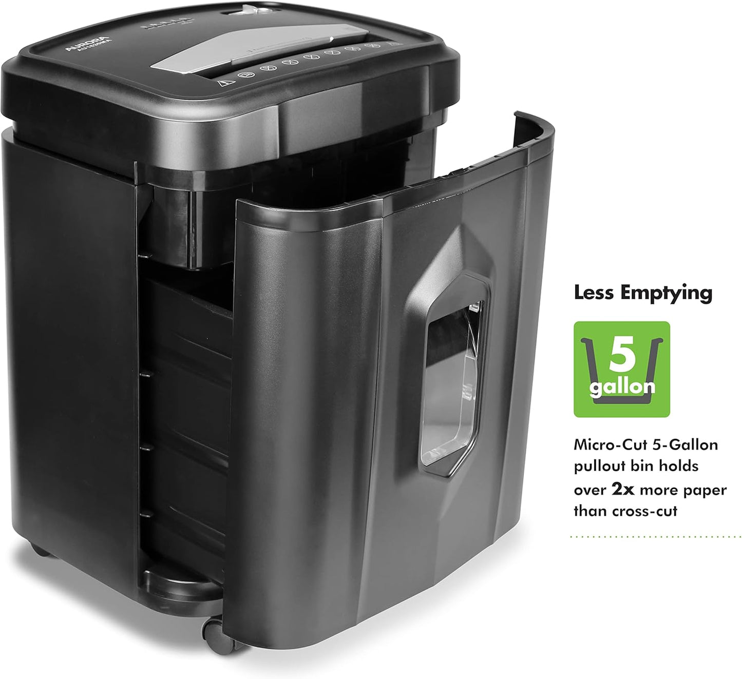 Aurora AU1630MA Anti-Jam 16-Sheet Micro-Cut Paper and CD/Credit Card Shredder/ 10 Minutes Continuous Run Time