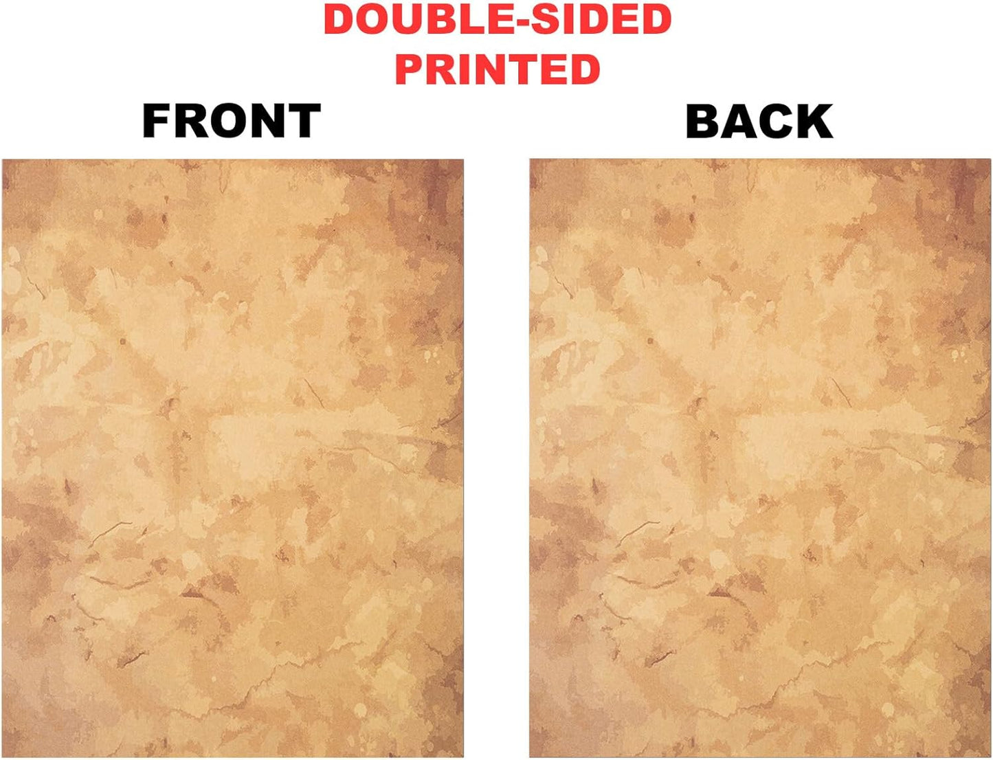 50 Pack Decorative Vintage Paper | Vintage Stationary Paper | Use for Creating Vintage Letters, Timeless Writing, Drawing, Sketches | Ink Jet and Laser Printer Friendly | 8.5 x 11 Inches 50 Sheets