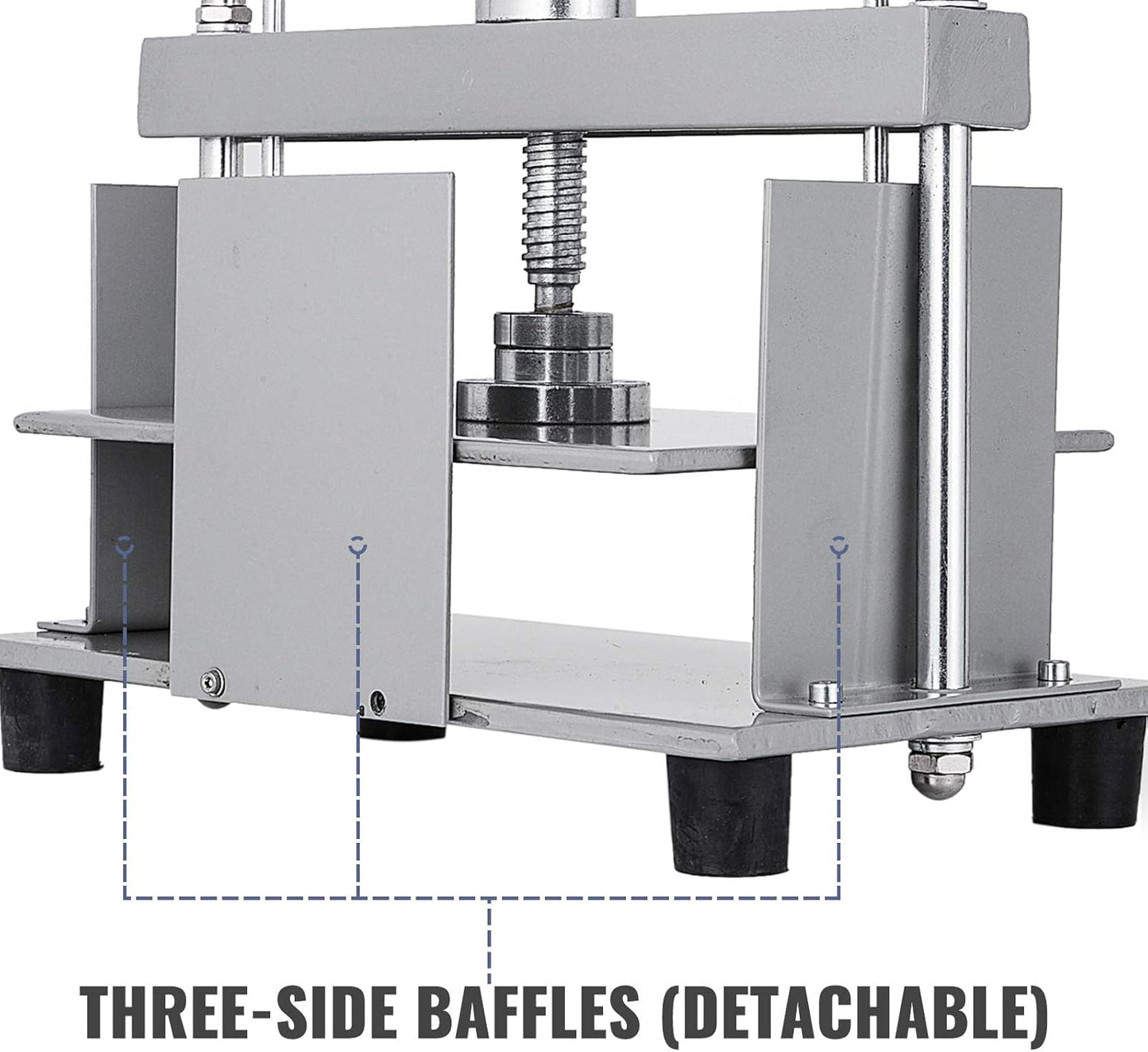 VEVOR Manual Paper Press Machine, 12x8.6 inch for A4 Sized Papers Flatting Machine, 10cm Thickness Steel Frame Manual Flat Paper Press Machine, Papermaking Book Press