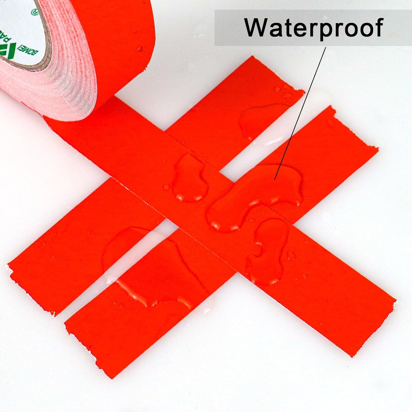 BOMEI PACK Red Gaffer Tape, Matte Non-Reflective, 1inch x 30yds No Residue Hand Tear Self-Adhesive Gaffer Tape for Labeling, Cable, Stage, Photo Studio, Painters and Duct Repair, 1 Pack