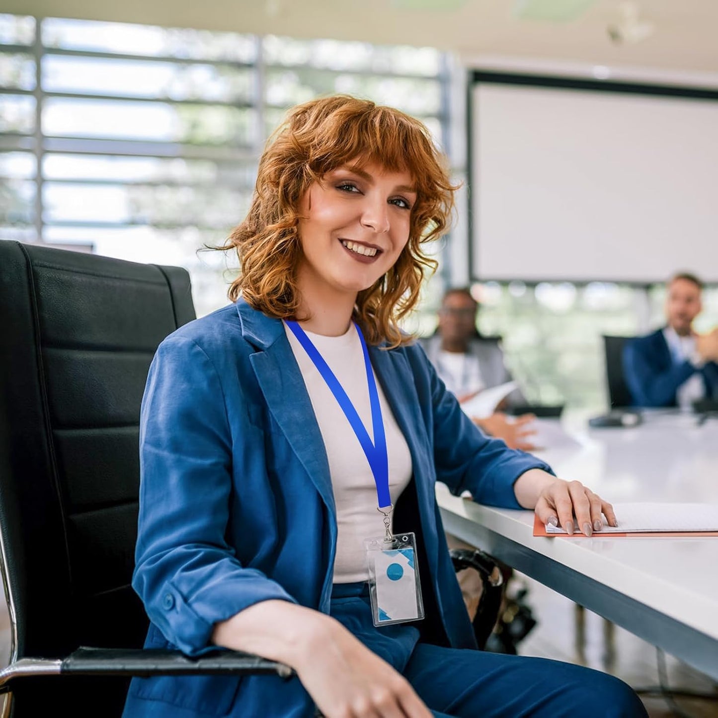 DE Breakaway Lanyards for Id Badges,Teacher Lanyard with with J-Hook Bulk Flat Lanyards for Name tag ID Badges Holder