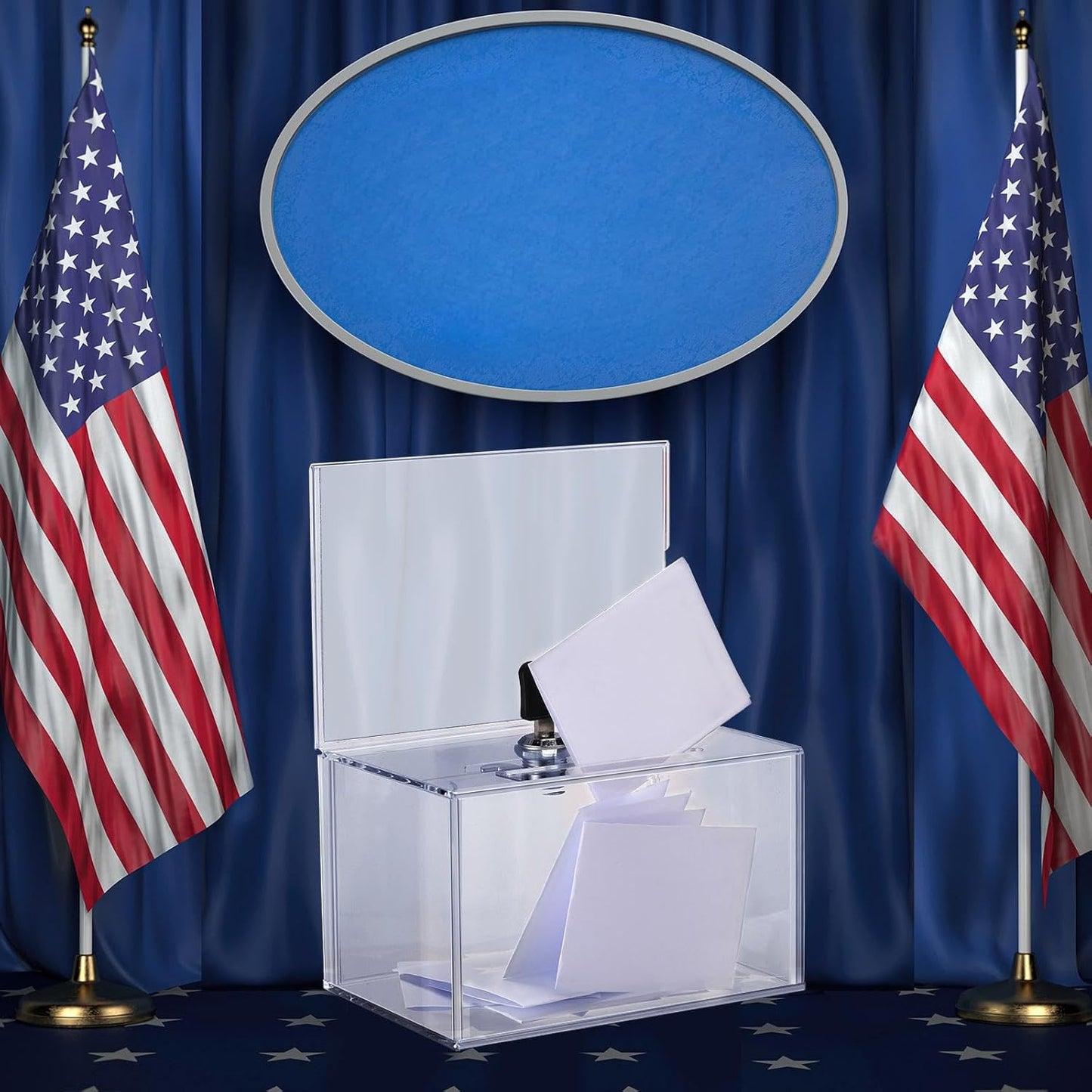 4 Pcs Acrylic Donation Box Suggestion Ballot Box for Fundraising with Lock and Sign Holder Raffle Donation Jar Tip Ticket Storage for Business Cards Voting Charity, 6.1 x 4.3 x 3.8 Inch(Clear)