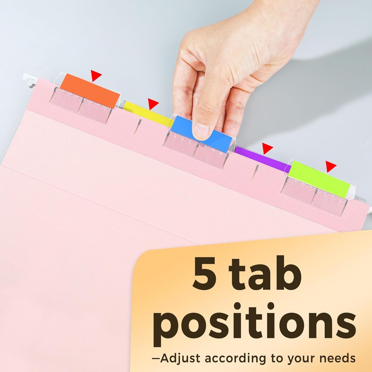 SUNEE 25 Pack Hanging File Folders, Pink Folders, Hanging File Folders Letter Size with 1/5-cut Tabs, Stay Organized for Your Home and Office Bulk File and Documents