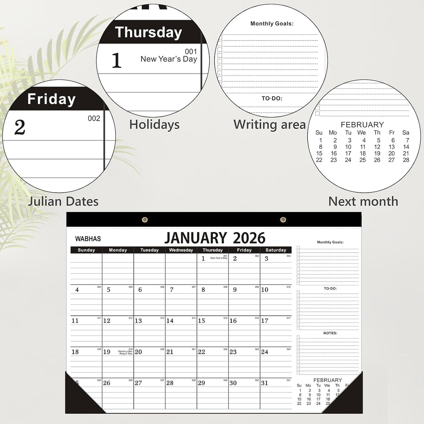 Desk Calendar 2026-January 2026 to June 2027,3 PACK-2026 Desk calendar,18 Months,12x17 in,School Desk Calendar 2026,Office Calendar 2026-2027