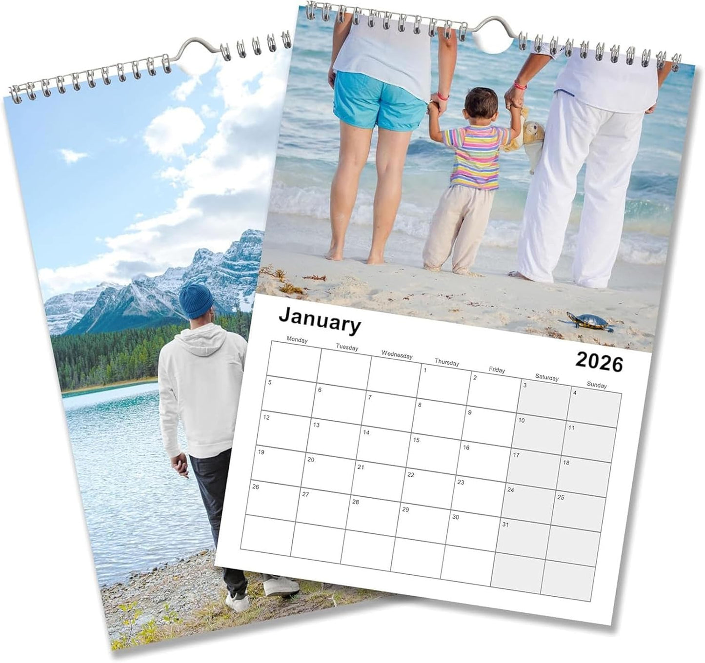 Custom Calendar 2026 for Home & Office - Print Your 13 Memories,Make Your Own Personalized Calendar Customized Christmas Gift &use your photo (Wall Calendar1, 5 Packs)