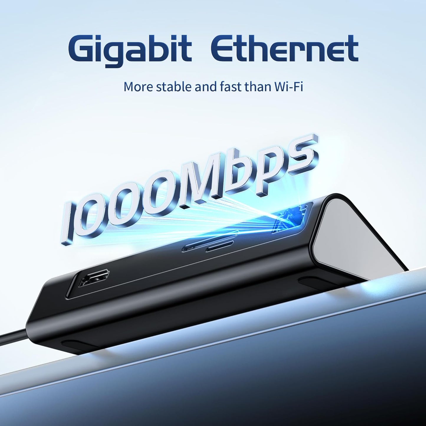 USB C Hub Ethernet, 10Gbps USB C Docking Station 10-in-1 with 4K@60Hz HDMI, Type-C & 2 USB A 3.2 Data, LAN, 2 USB A 2.0, PD 100W, SD/TF Ports, Powered USB Hub for Laptop, PC, iPhone 16/15, Mac