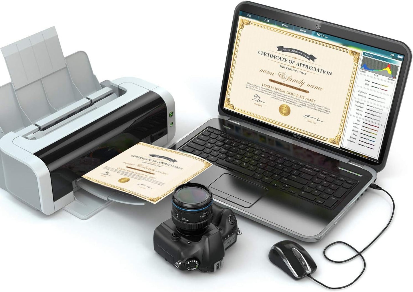 Chinco Certificate Paper Gold Foil Metallic Border Blank Award Certificate for Recognition Appreciation, Laser and Inkjet Printer Compatible, 11 x 8.5 Inches (50 Pieces)