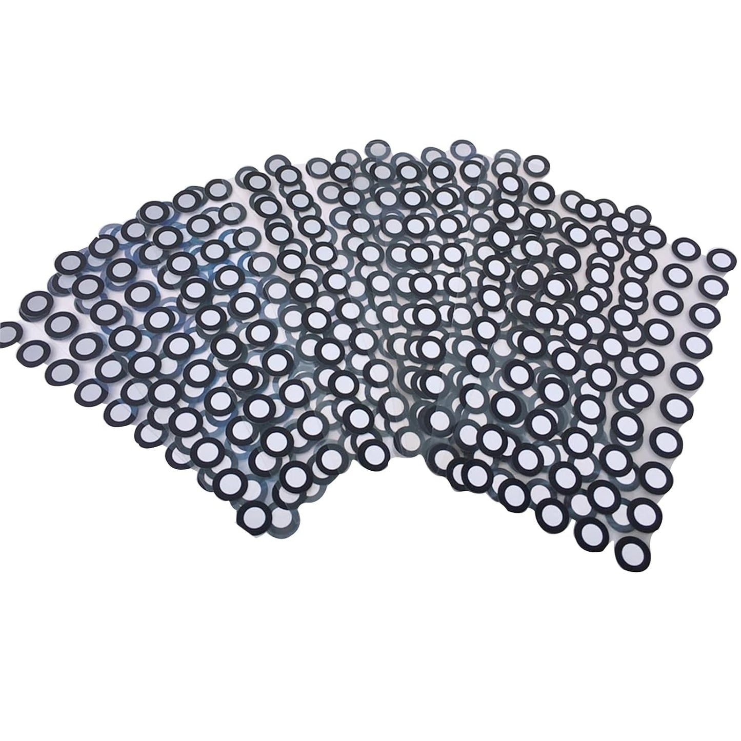 6.0mm 3D Optical Tracking Markers for Industrial 3D Scanner,3D Scanning Markers, HogarDeco Accurate Tracking Dots Diffuse Reflection Markers for 3D Scanner (1000pcs, Inner 6mm, Outer10mm)