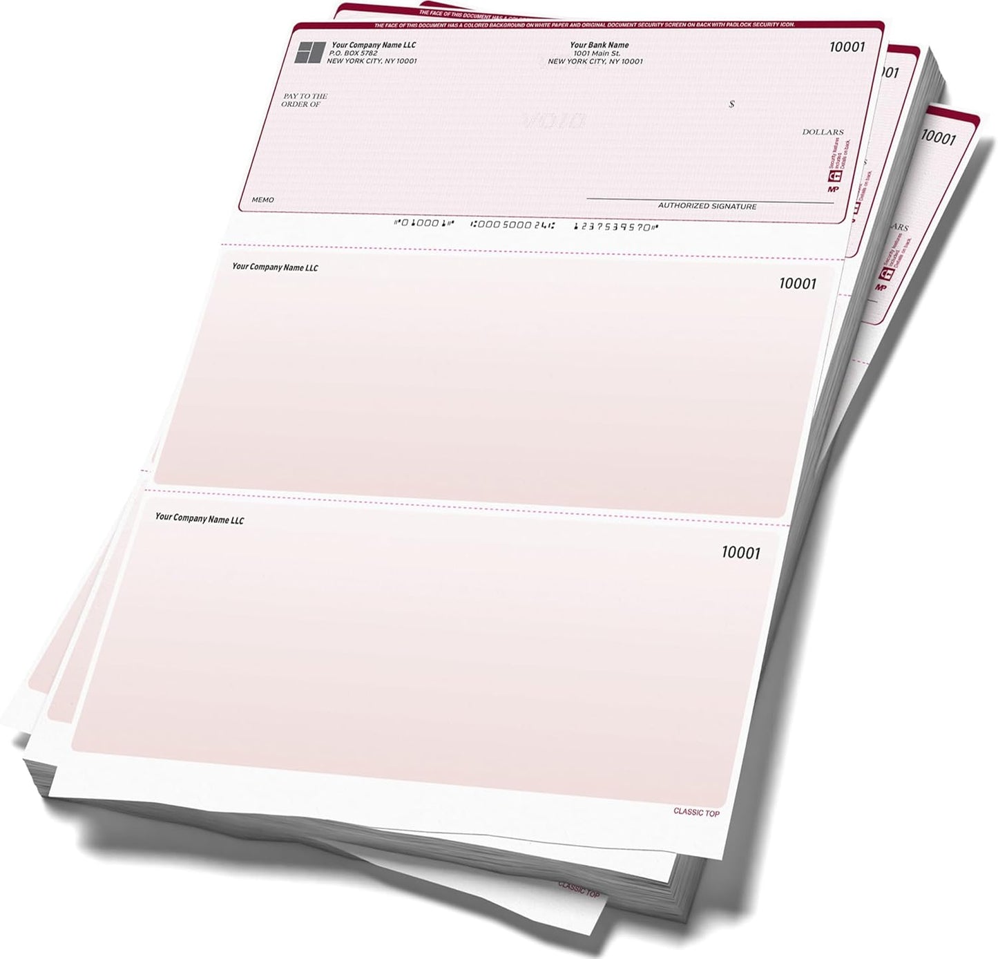 Computer Checks Compatible W/QB Check On Top [250 Sheets]