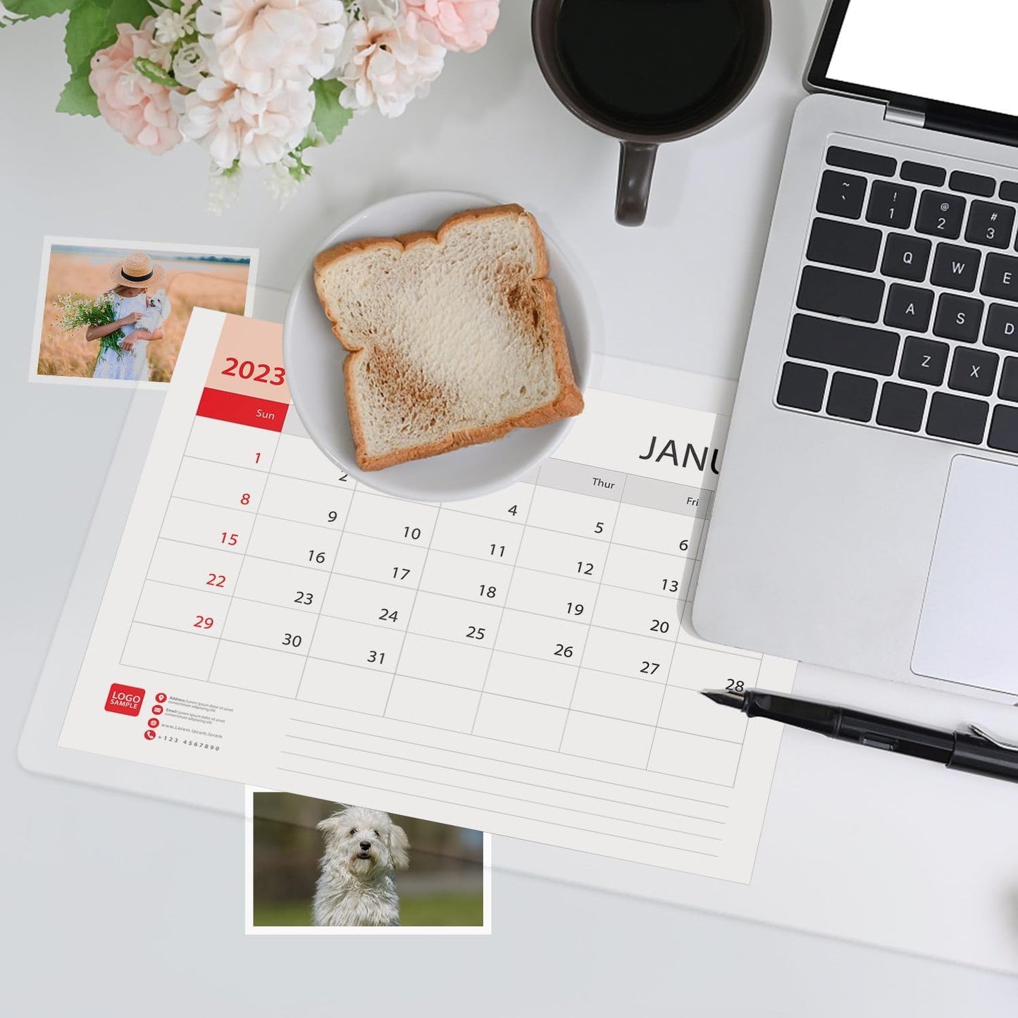 Clear Table Cover Protector 24 x 24 Inch, 1.5mm Thick Plastic Mat, Transparent Desktop Protector for Writing Desk