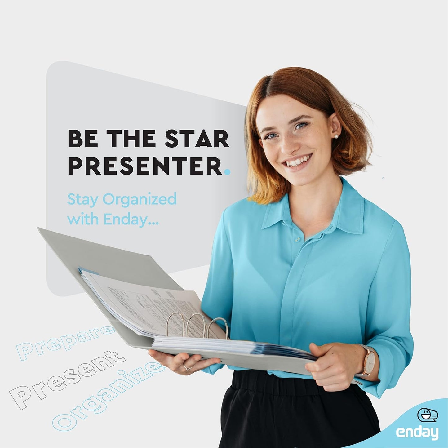 3 Slant D-Ring Binder 3 Inch Grey, 3 in Clear View Cover with 2 Inside Pockets Binder, Heavy Duty Colored School Supplies Binders,Also Available in Green, Red, Purple, Blue, Pink (12 PC) – by Enday