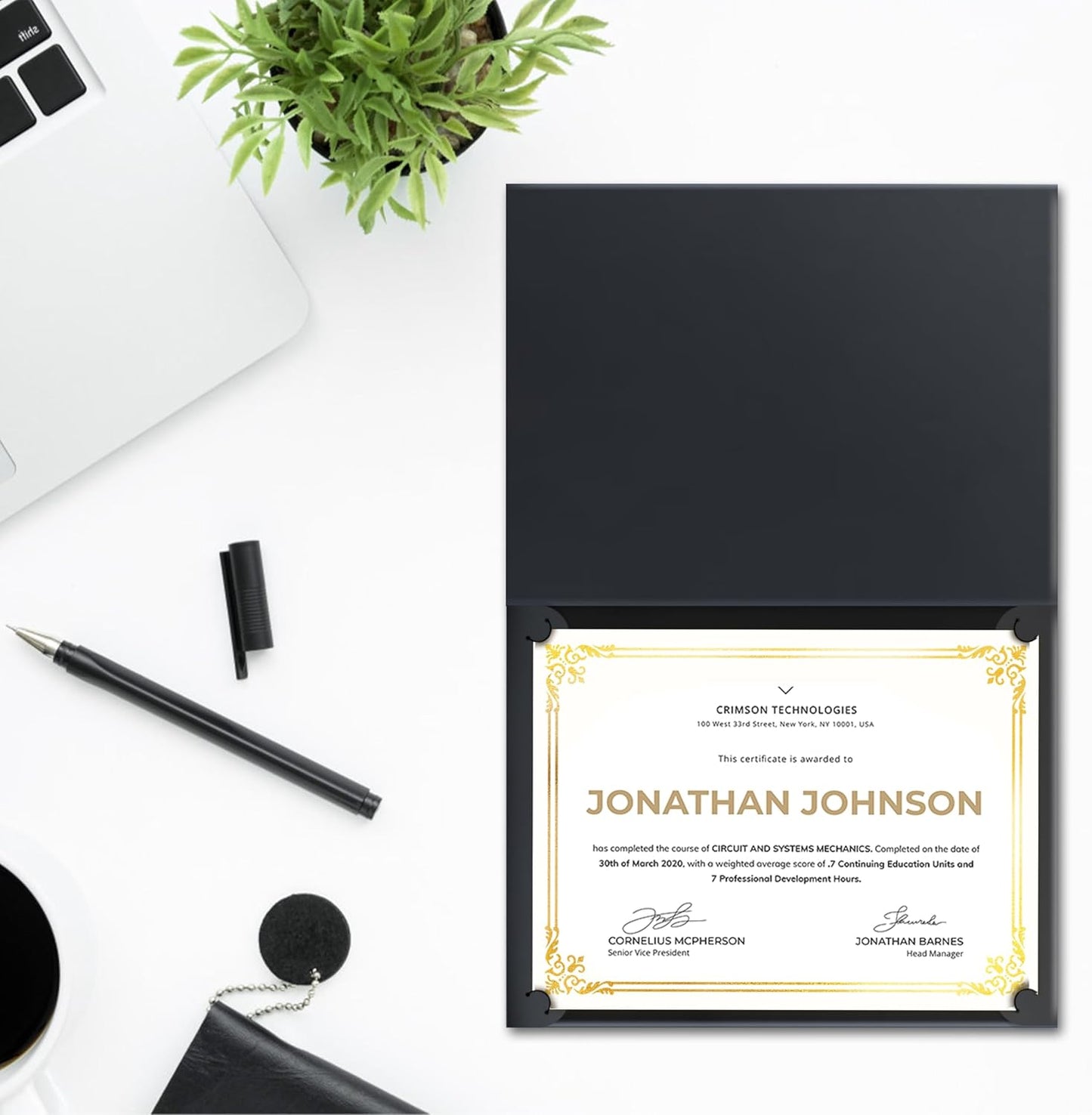 50 Sheets Certificate Paper for Printing,Gold Foil Metallic Border,8.5x11 inch Blank Award Certificate Paper,Laser & Inkjet Printer Compatible,For Office,Business Awards,School Diplomas（New Packaging）