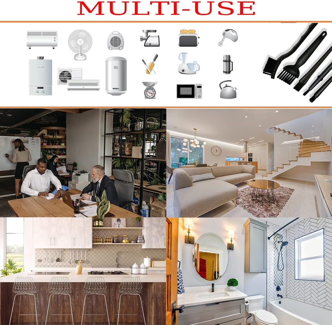 ELANE 6 Pcs Small Cleaning Brushes for Tight Spaces,Brushes for Cleaning Brush for Electronics,Brush for Cleaning Small Objects