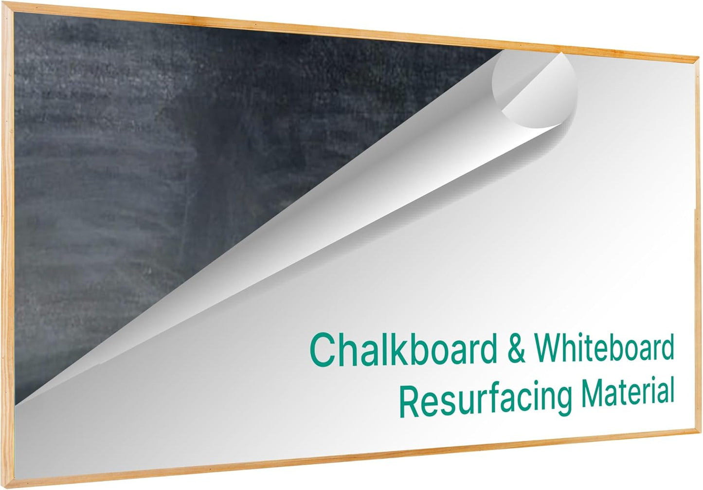 Everase Dry Erase Whiteboard Resurfacing Film Roll (100 ft. x 50") – Peel & Stick, Converts Chalkboards & Stained Whiteboards, Durable, Scratch/Stain-Resistant, Eco-Friendly, Refinish in 30 Mins.