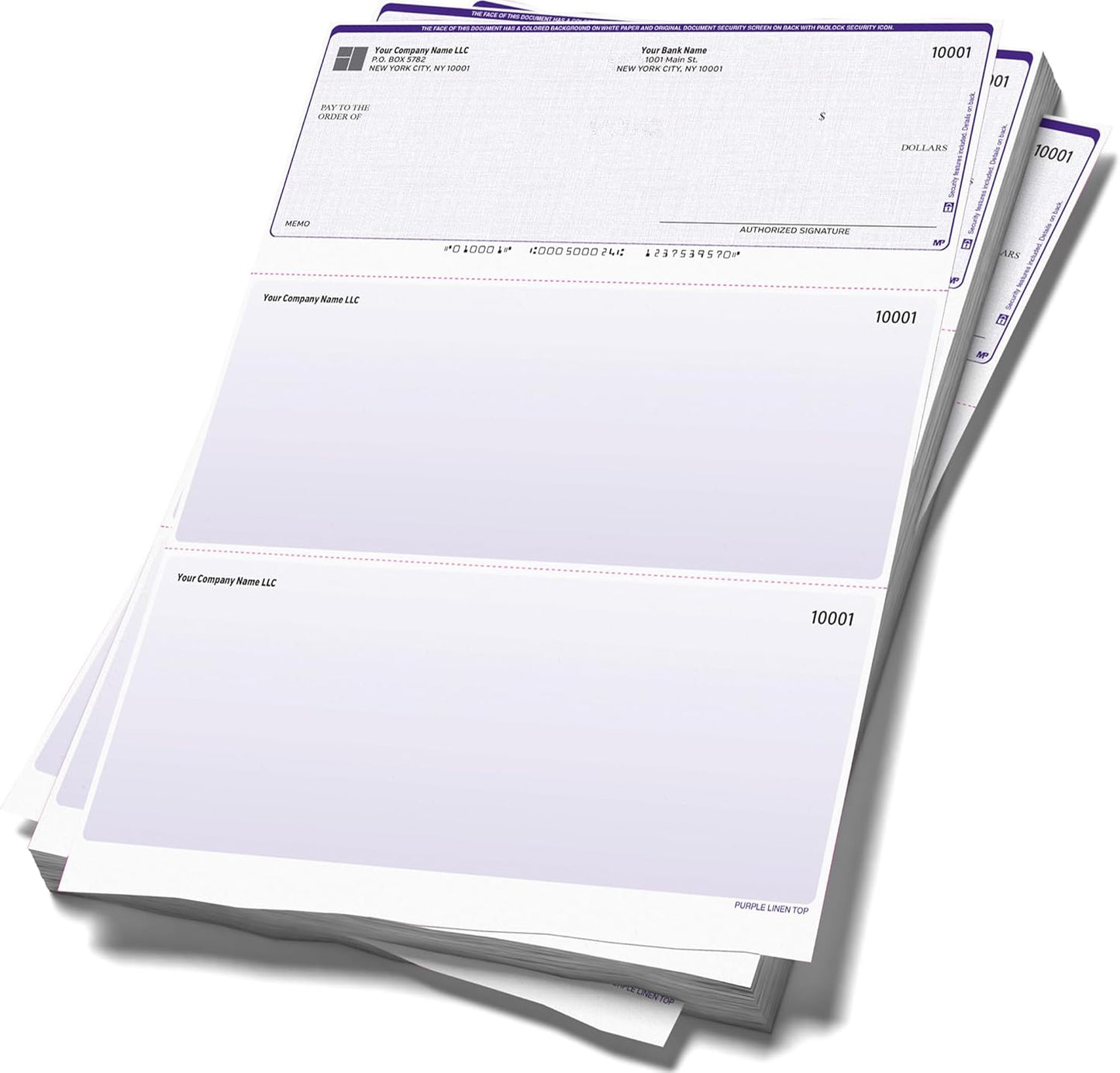 Computer Checks Compatible W/QB Check On Top [2500 Sheets]