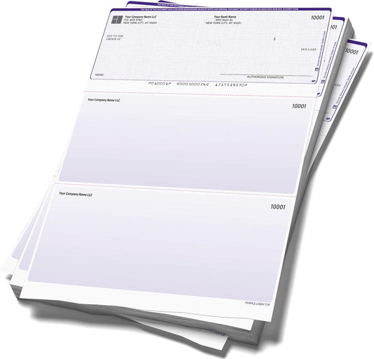 Computer Checks Compatible W/QB Check On Top [2500 Sheets]