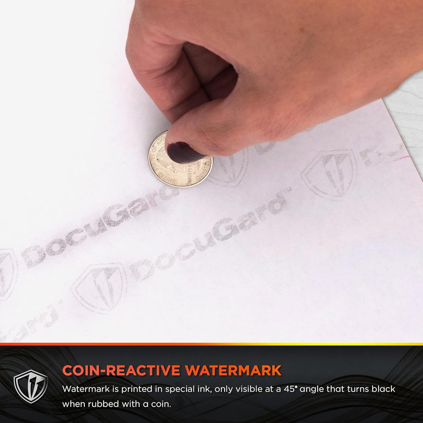 DocuGard Advanced Blue Multi-Purpose Security Paper, 7 Features, 8.5 x 11 Inches, 24 lb, 2500 Sheets (04546C)