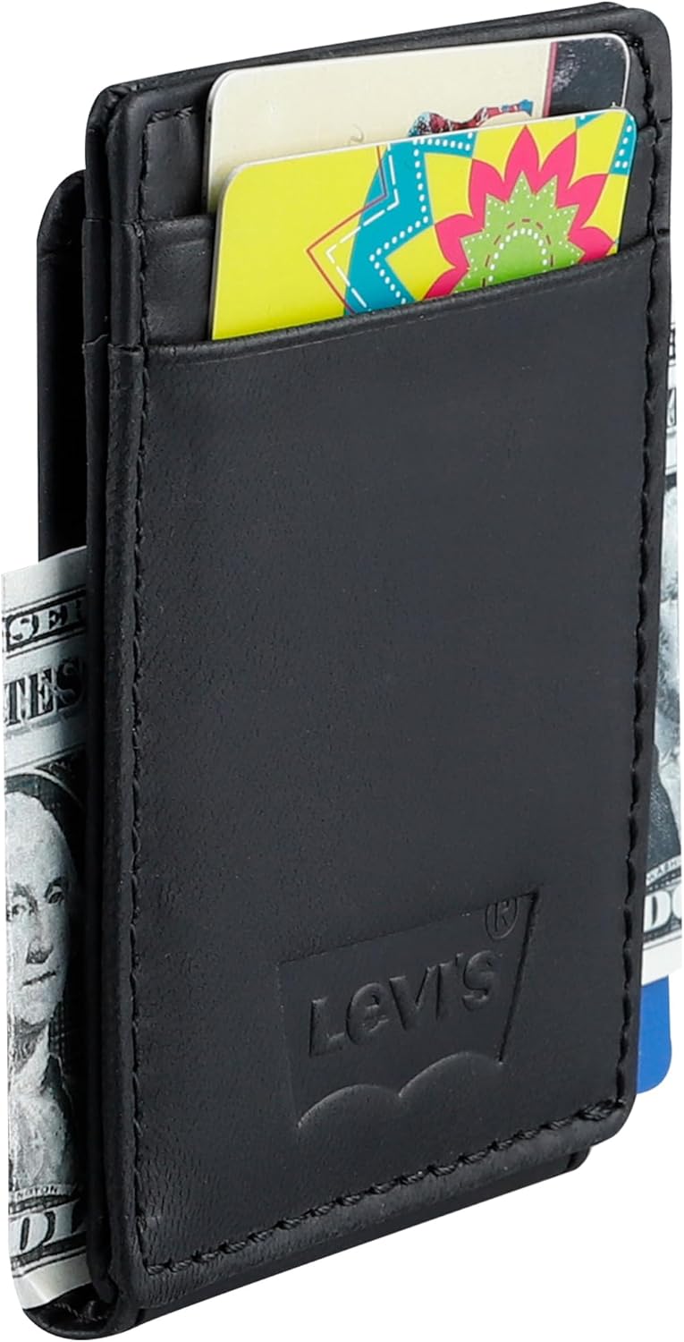 Levi's Men's RFID Slim Everyday Front Pocket Card Case Wallet