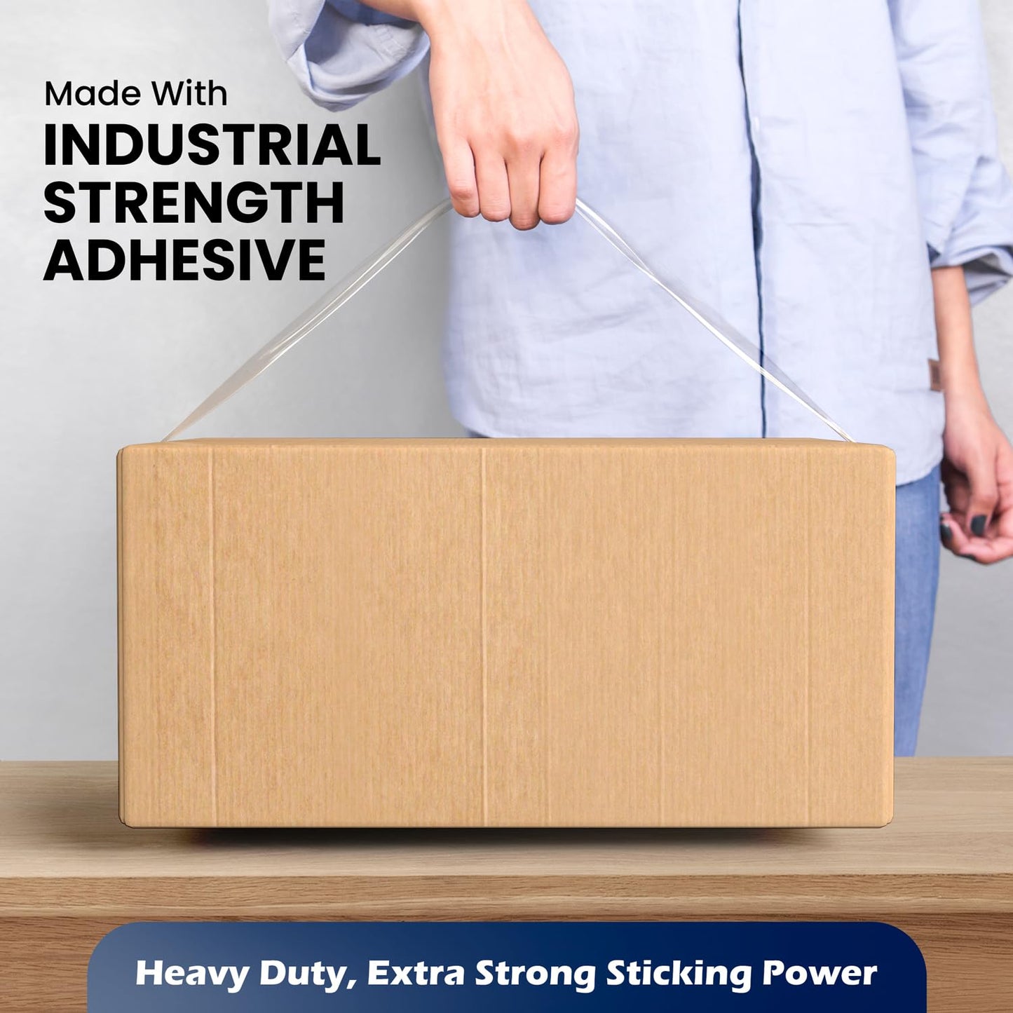 12 Rolls | 2.4 mil Clear | 65 Yards Each (780 Yards Total) | 2" Premium Packing Tape Heavy Duty Packaging Tape for Shipping Moving Stronger Thicker