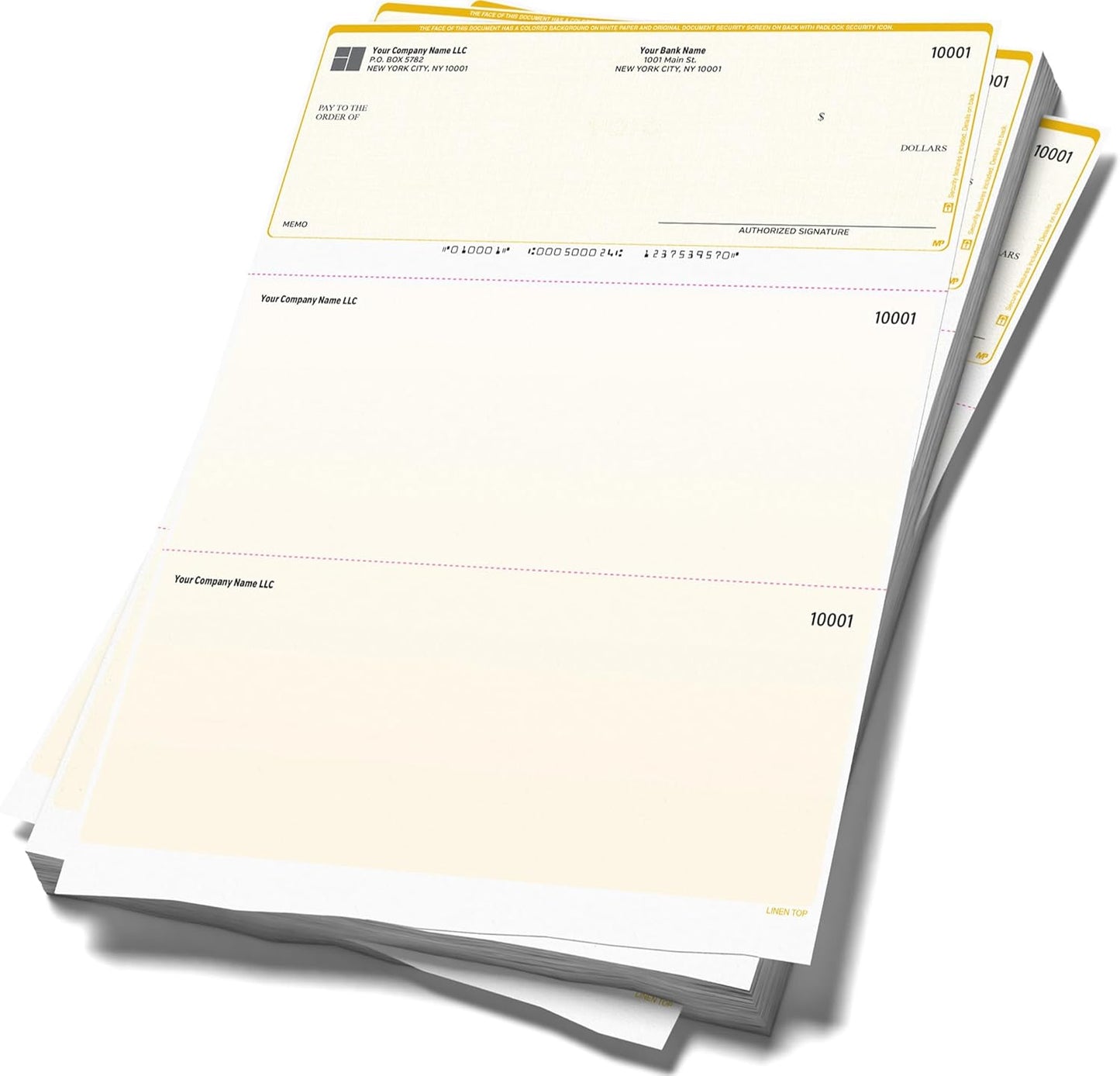 Computer Checks Compatible W/QB Check On Top [2500 Sheets]