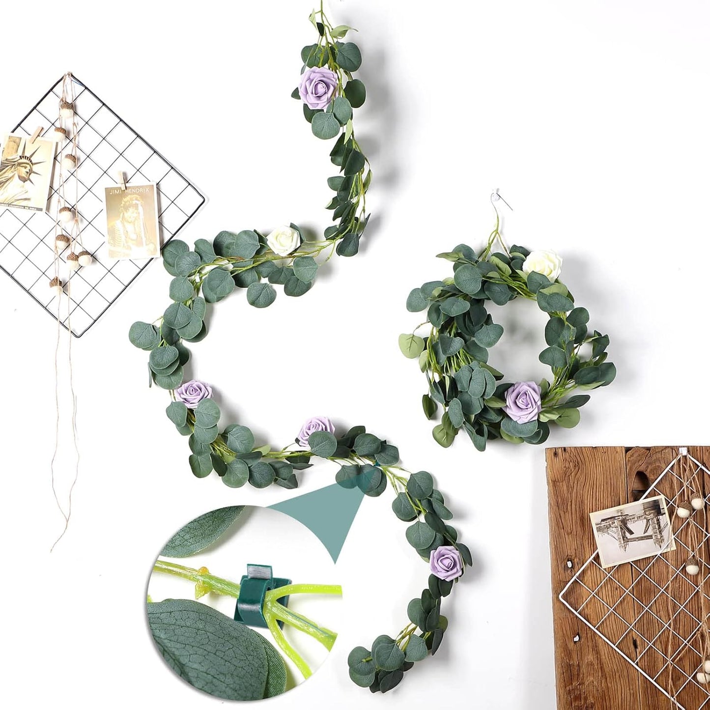 Blulu 100 Pcs Adhesive Cable Clips Bulk Wire Holder for Cord Organizer Clips Cable Management Outdoor Light Hooks for Christmas Wall String Lights Fairy Lights