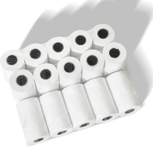 2-1/4" x 50' Thermal, 20 Rolls, Compatible with Verifone Vx520, Ingenico ICT220 ICT250, First Data FD400, Veeder Root TLS350, and More