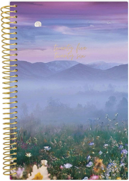 bloom daily planners 2025-2026 Academic Year Pocket Planner (July 2025 - July 2026) - 4” x 6” MINI Weekly Monthly Agenda Organizer & Calendar Book - Mystical Mountains