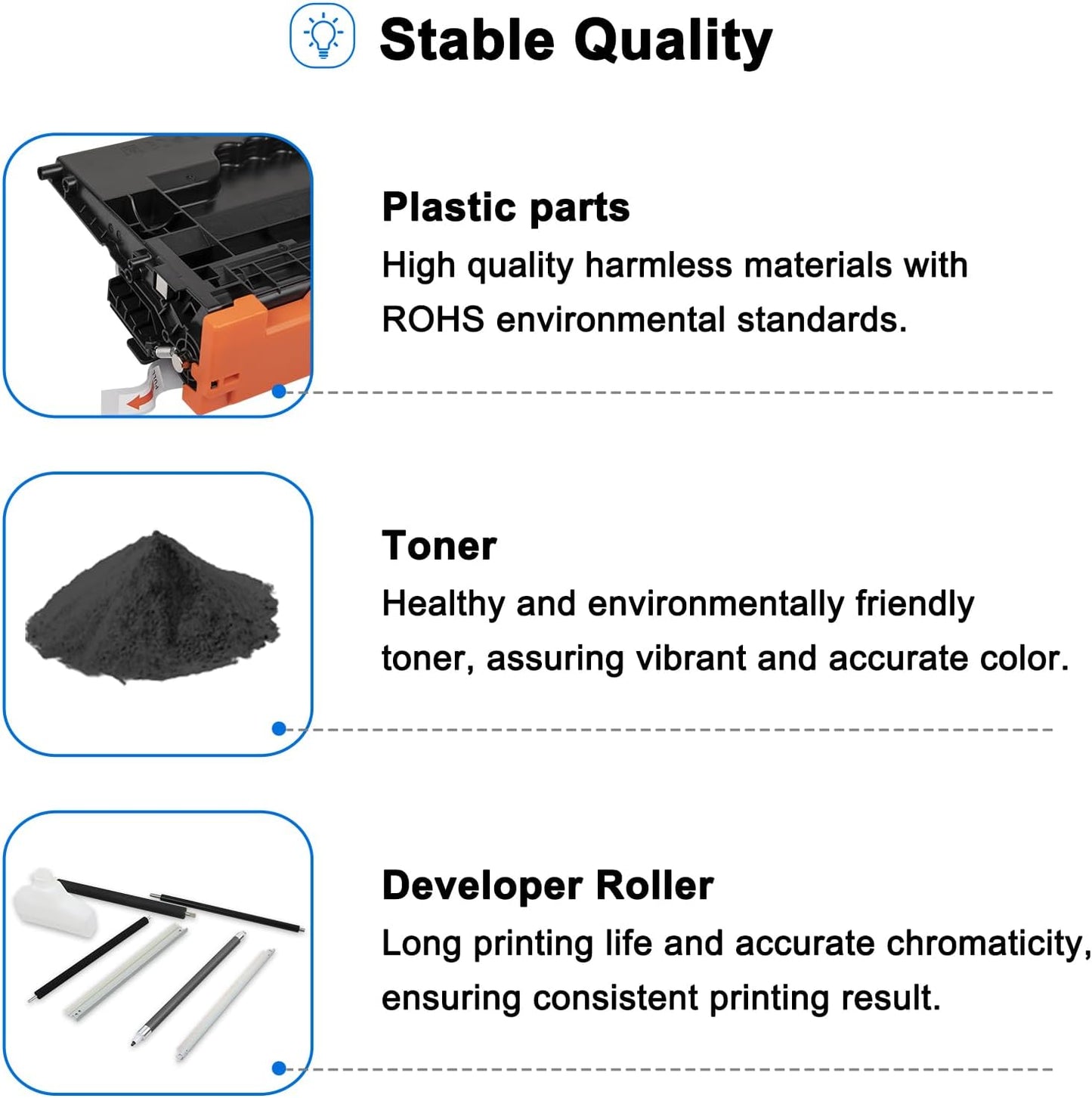 147A Black Toner Cartridge Compatible Toner Cartridge Replacement for HP 147A W1470A 147X W1470X for Enterprise M610n M611dn M611x M612dn M612x MFP M634h M635fht M635h M636fh Printer Ink (2-Pack)