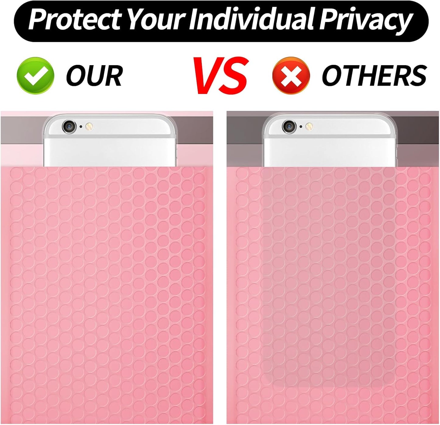 Bubble Mailers 8.5x11inch 40Pack Pink Bubble Mailers Self-Seal Padded Mailing Envelopes Bubble Opaque Padded Mailer for Small Businesses to Package and Mail Jewelry Cosmetics#2