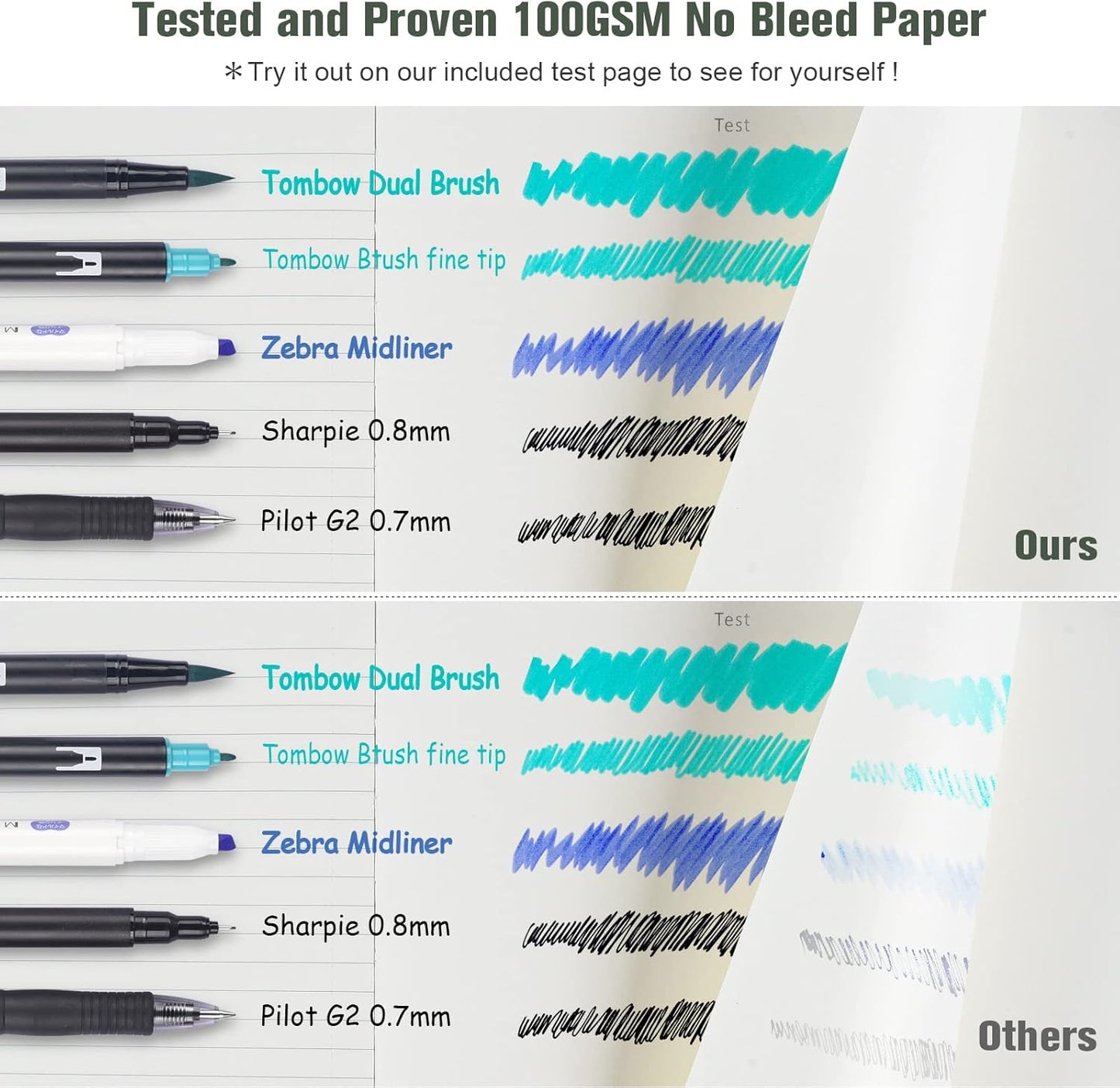 College Ruled Notebook, Large B5 Lined Journal Notebook, 314 Numbered Pages Work Notebook with Index Stickers, 100gsm Thick Paper, Hardcover Vegan Leather Journal for Women Men School Office, Green