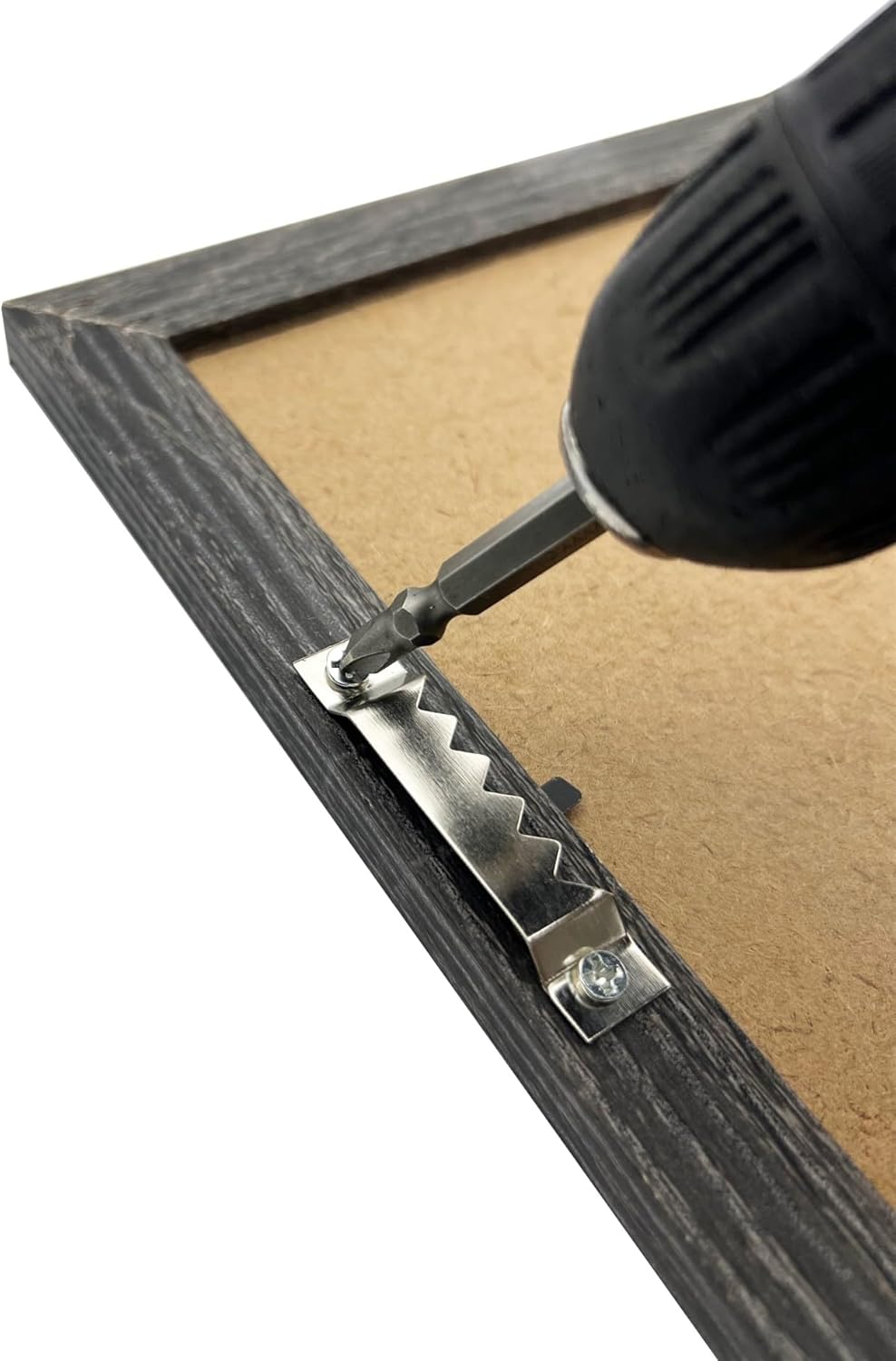 50 Pack Large Sawtooth Picture Hangers Steel Picture Hangers Picture Frames Hangers with Screws Picture Hang Solutions, for Hanging Clock Paintings Artwork Picture Frame Hook Photos (Silver)