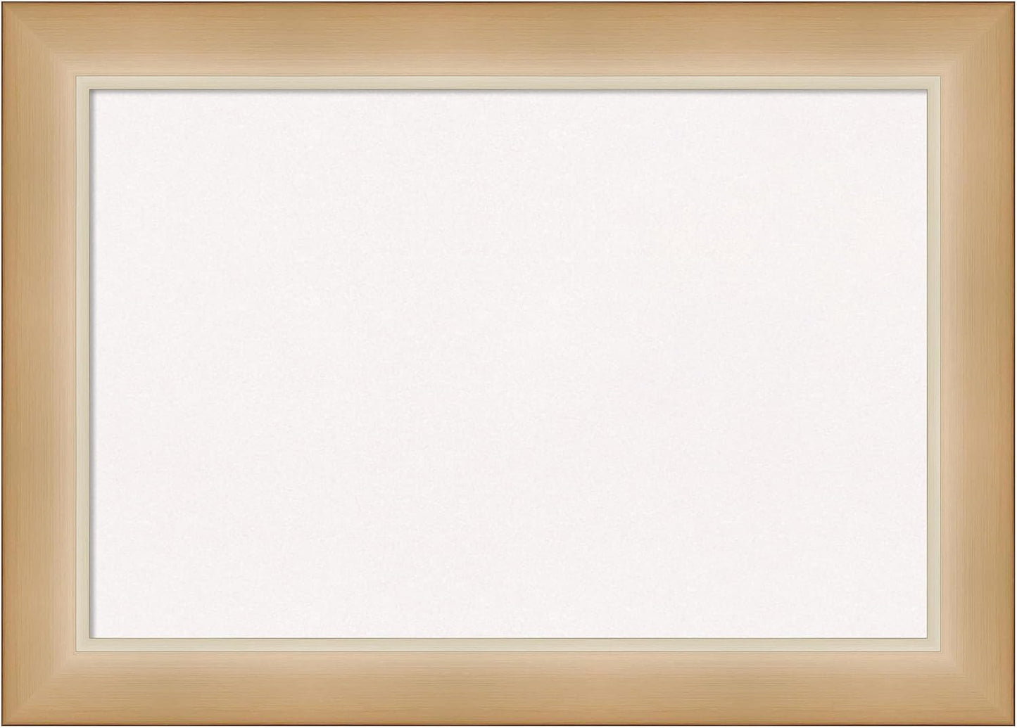 Amanti Art White Cork Board for Wall, 15x21 Vision Board with Gold Frame, Small Corkboard Office Decor for Home Organization, Modern Corkboard Pinboard to Display Items for Home Organization in