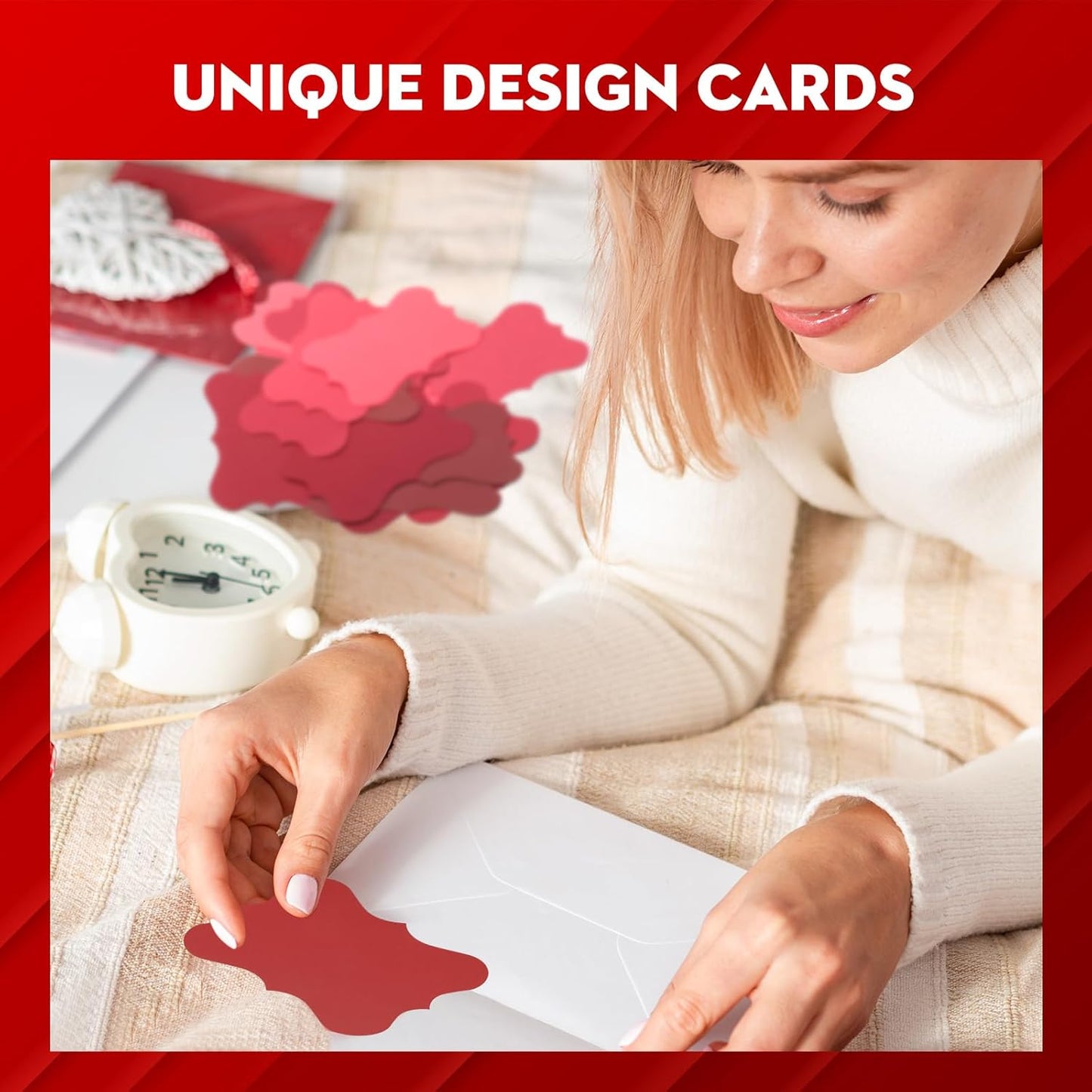 150 Pack Red Blank Index Cards 3x5 Colored Notecards for Office School Learning Game Cards