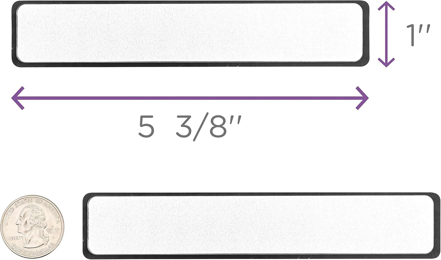 Carstens Adhesive Sticker Labels, 5 3/8” x 1”, Binder Labels for 1” Ring Binder Spines, White, Roll of 200